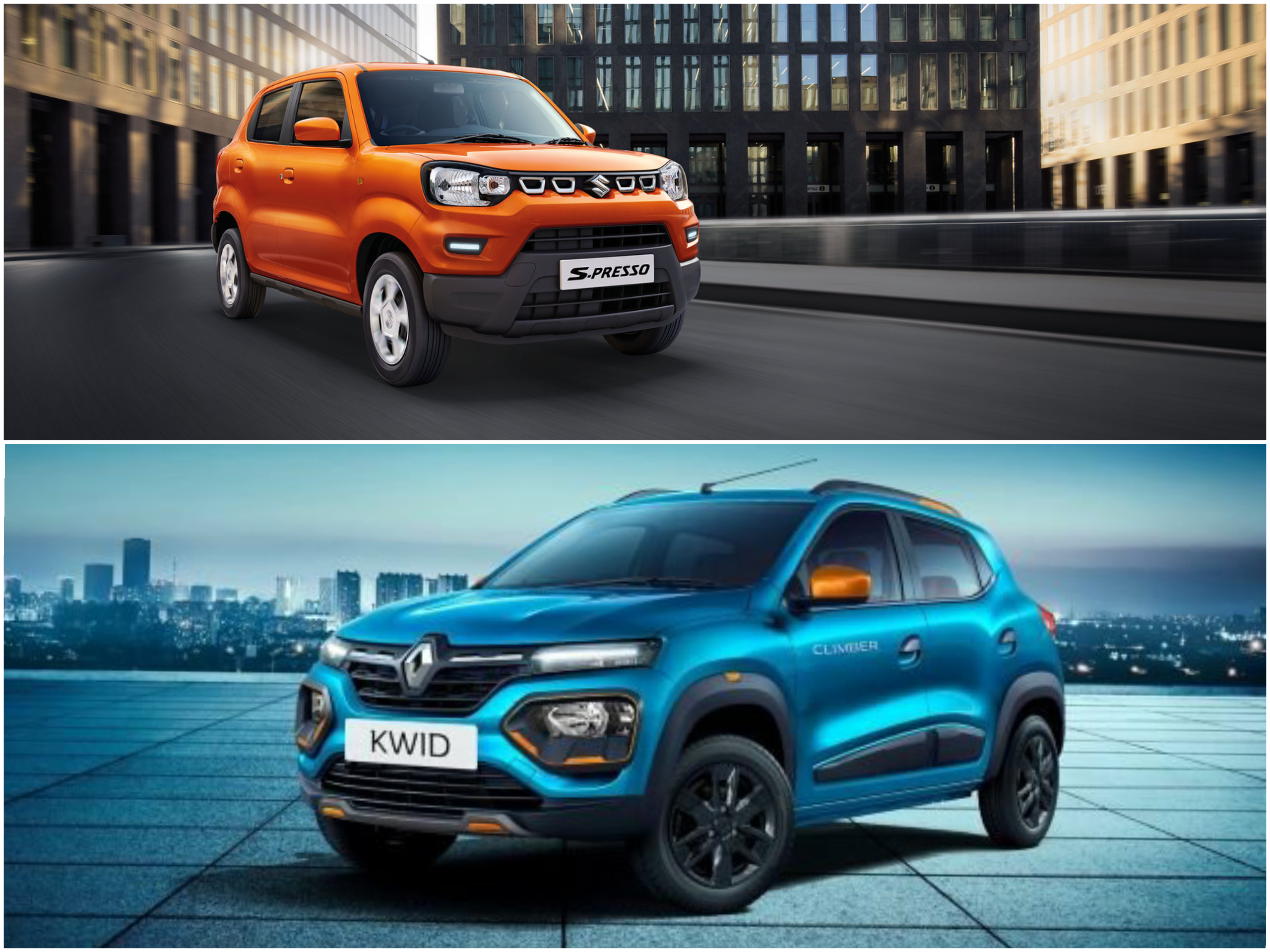 Renault Kwid facelift vs Maruti Suzuki S-PRESSO Renault Kwid facelift vs Maruti Suzuki S-PRESSO