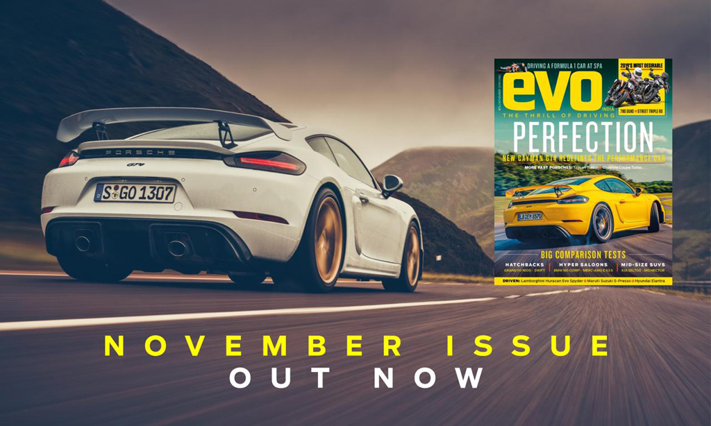 Porsche’s Cayman GT4 headlines the November issue of evo India