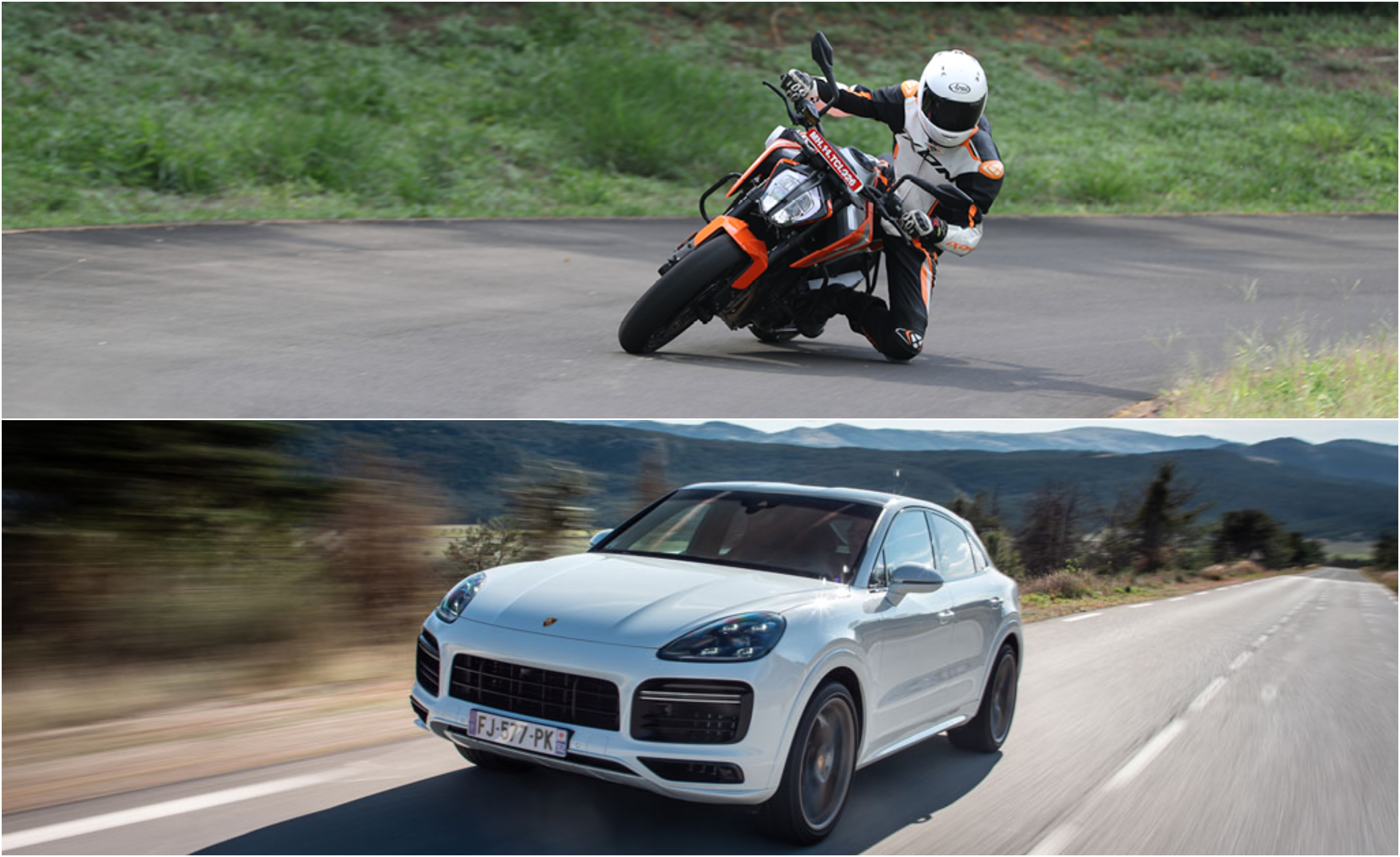 The KTM 790 Duke and Porsche Cayenne Coupe dissected | The Thrill of Driving Podcast #17 The KTM 790 Duke and Porsche Cayenne Coupe dissected | The Thrill of Driving Podcast #17