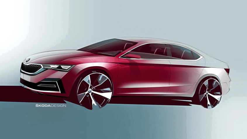 Next-generation Skoda Octavia design sketches revealed Next-generation Skoda Octavia design sketches revealed