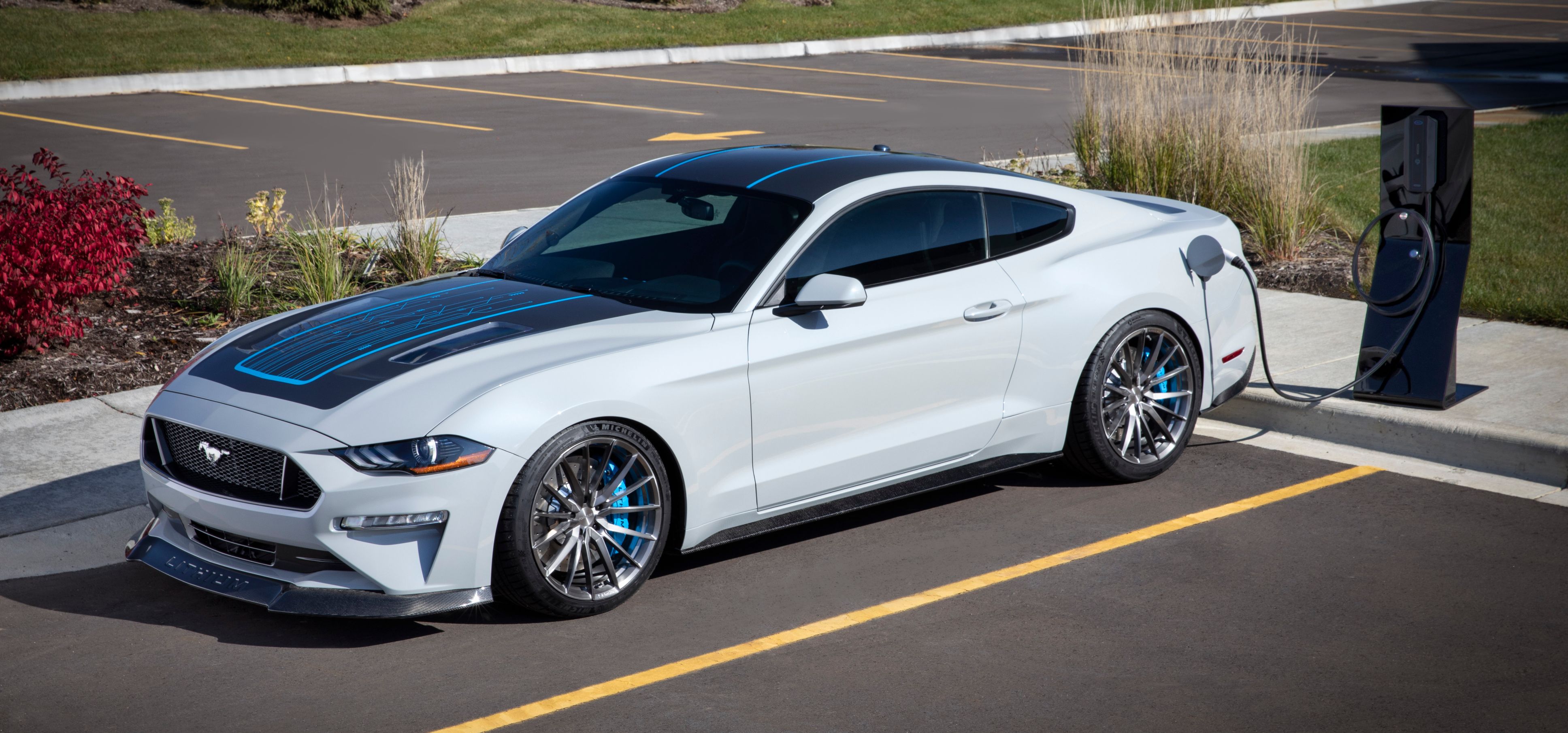 Ford showcases one-off Mustang Lithium, a fully-electric Mustang