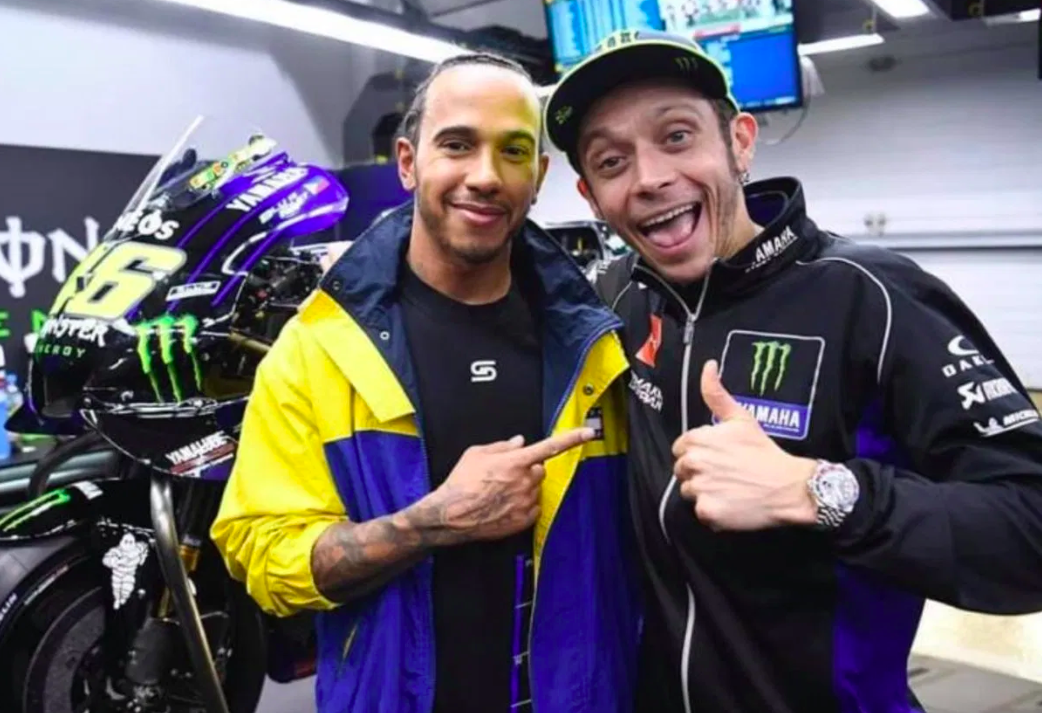 Lewis Hamilton and Valentino Rossi ready to play switcheroo Lewis Hamilton and Valentino Rossi ready to play switcheroo