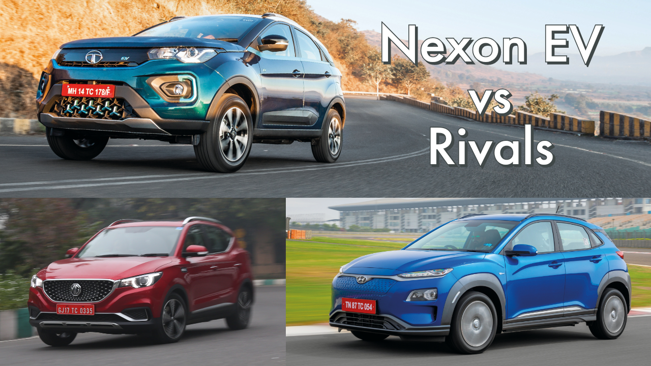 Tata Nexon EV vs Hyundai Kona Electric vs MG ZS EV: Electric SUV comparo Tata Nexon EV vs Hyundai Kona Electric vs MG ZS EV: Electric SUV comparo