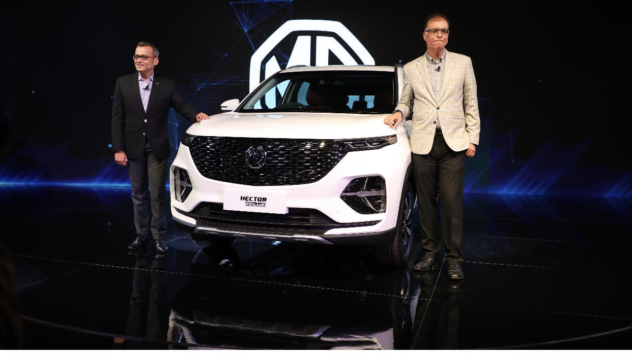 Auto Expo 2020: MG Motor India showcases Hector in 6- and 7-seater guise Auto Expo 2020: MG Motor India showcases Hector in 6- and 7-seater guise