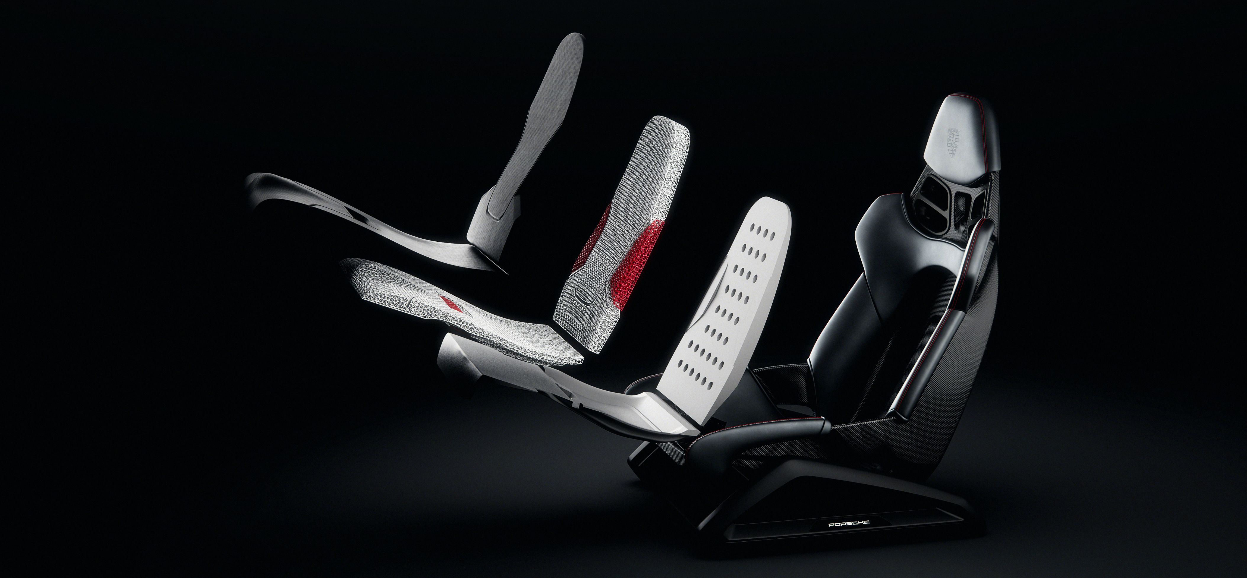 Porsche showcases 3D-printed seats for its 911 and 718 models Porsche showcases 3D-printed seats for its 911 and 718 models