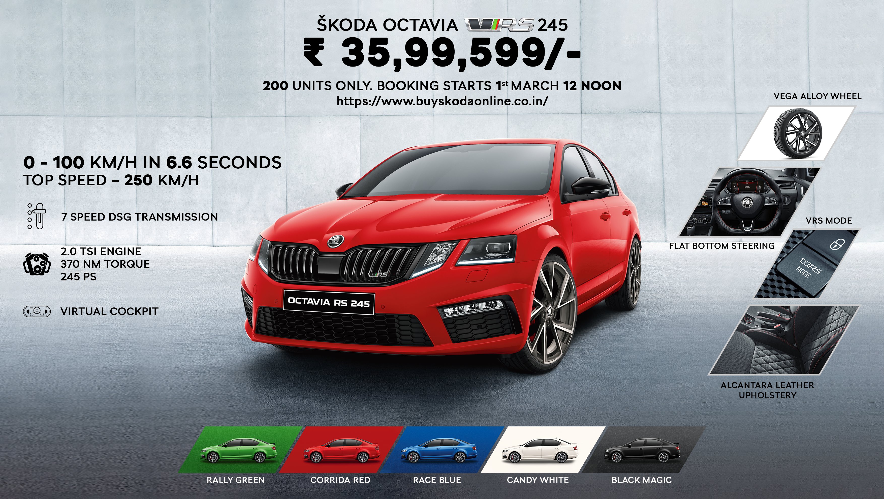 Skoda Octavia vRS245 selling like hot cakes Skoda Octavia vRS245 selling like hot cakes