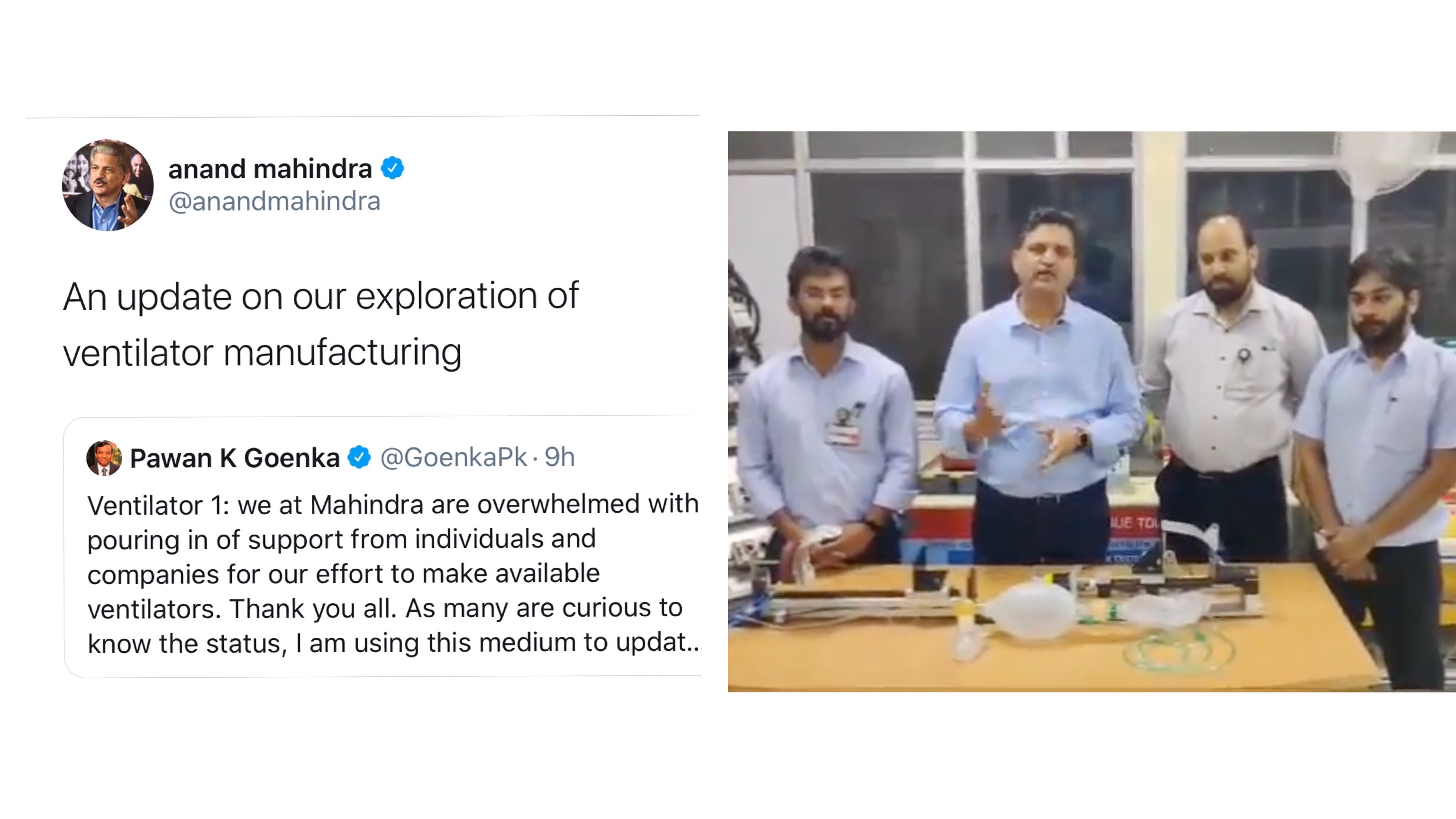Mahindra to make ventilators to help fight the Covid19 crisis