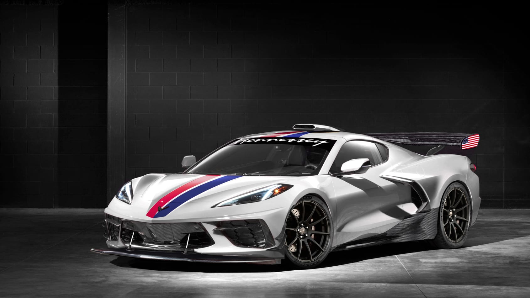 1200bhp Hennessey C8 Corvette shown testing on video 1200bhp Hennessey C8 Corvette shown testing on video