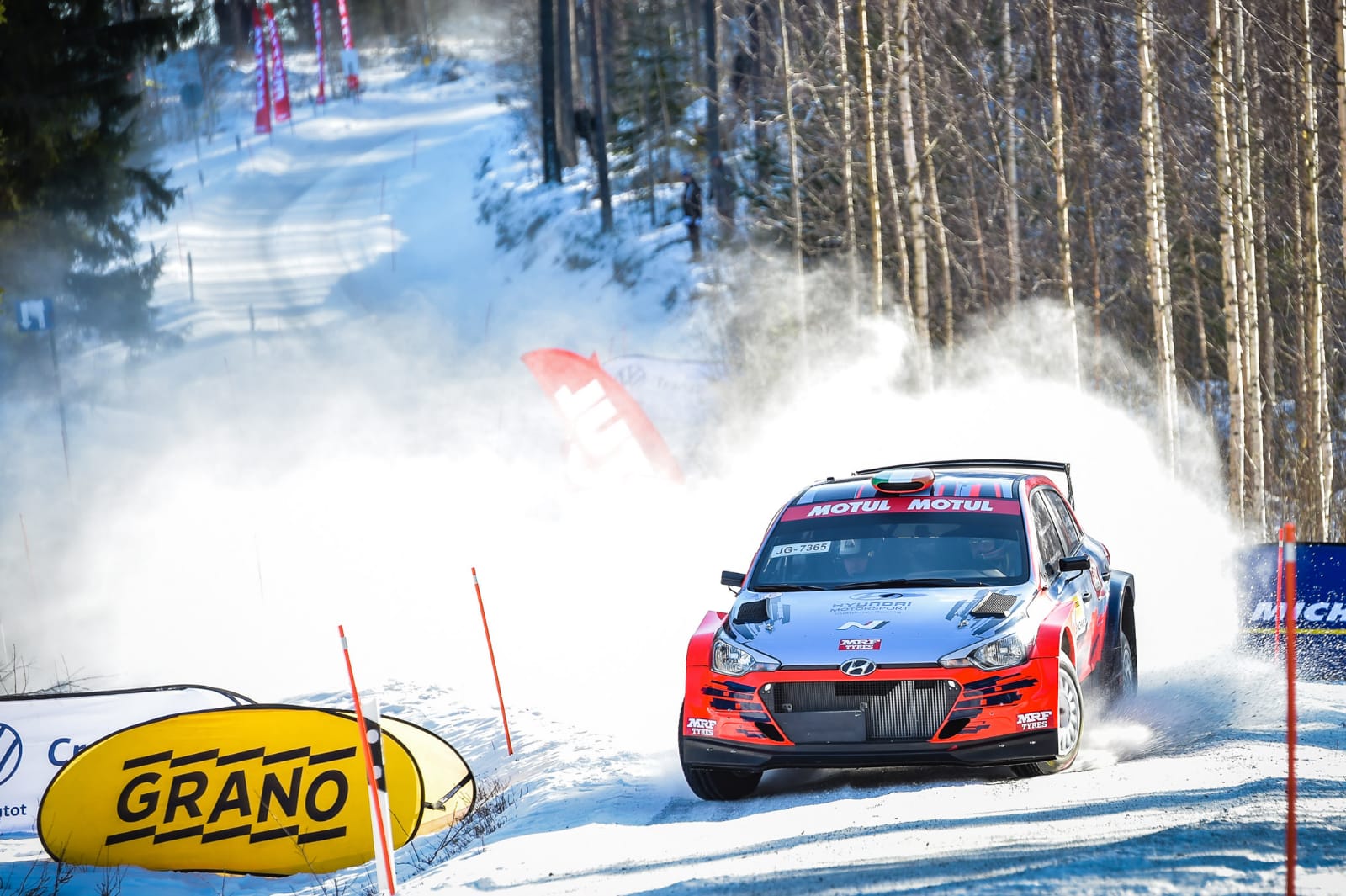 MRF Tyres finishes on the podium in snow! MRF Tyres finishes on the podium in snow!