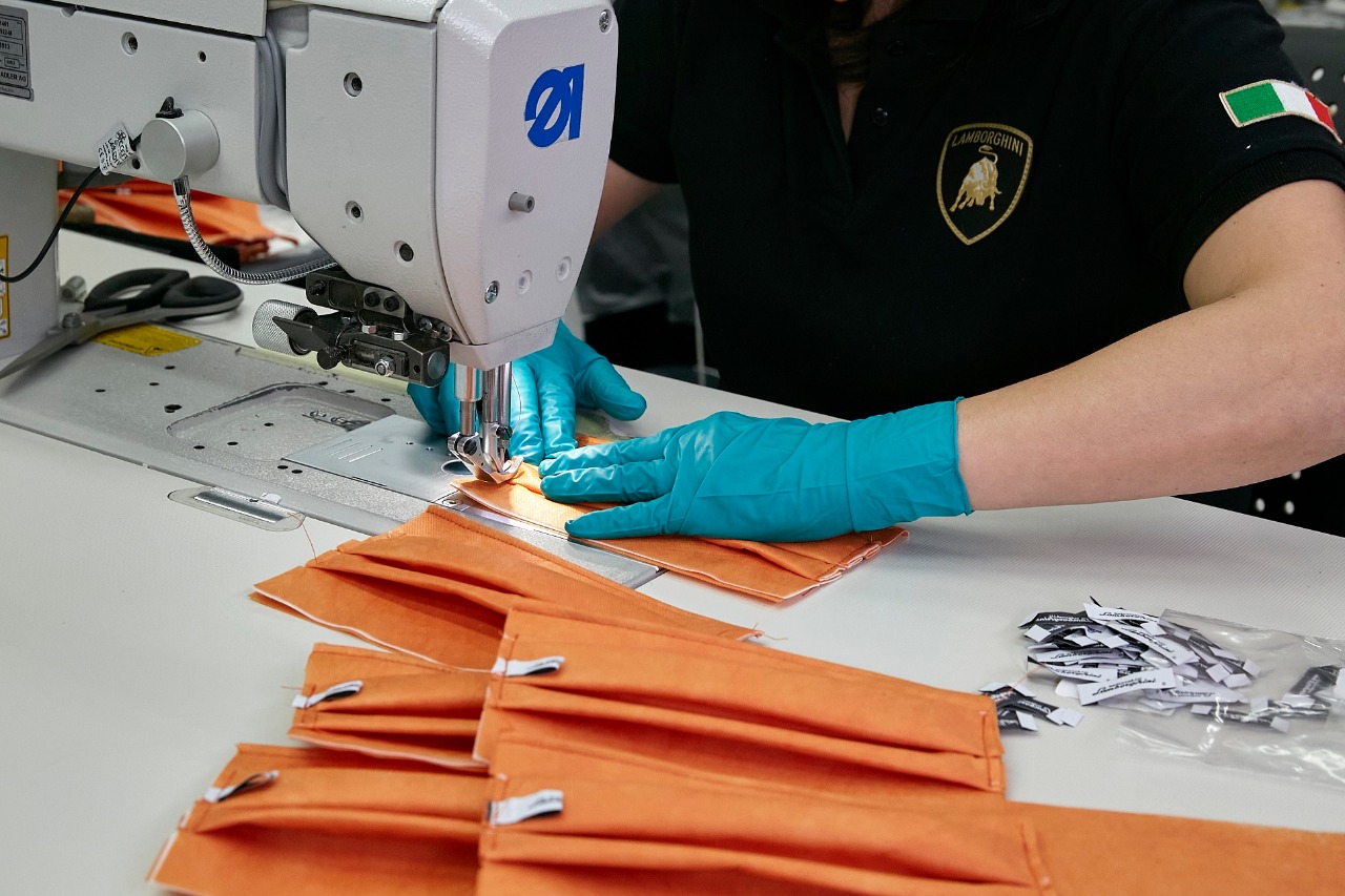 Lamborghini steps in to fight coronavirus pandemic with masks and face shields Lamborghini steps in to fight coronavirus pandemic with masks and face shields