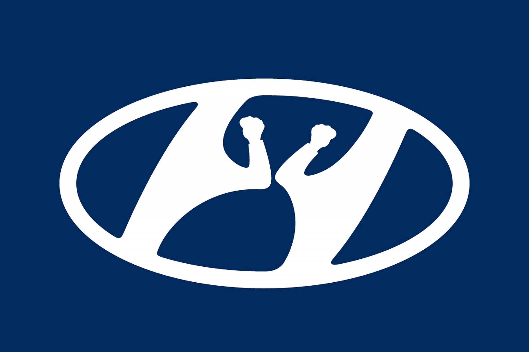 Hyundais encourages social distancing by adapting its logo Hyundais encourages social distancing by adapting its logo