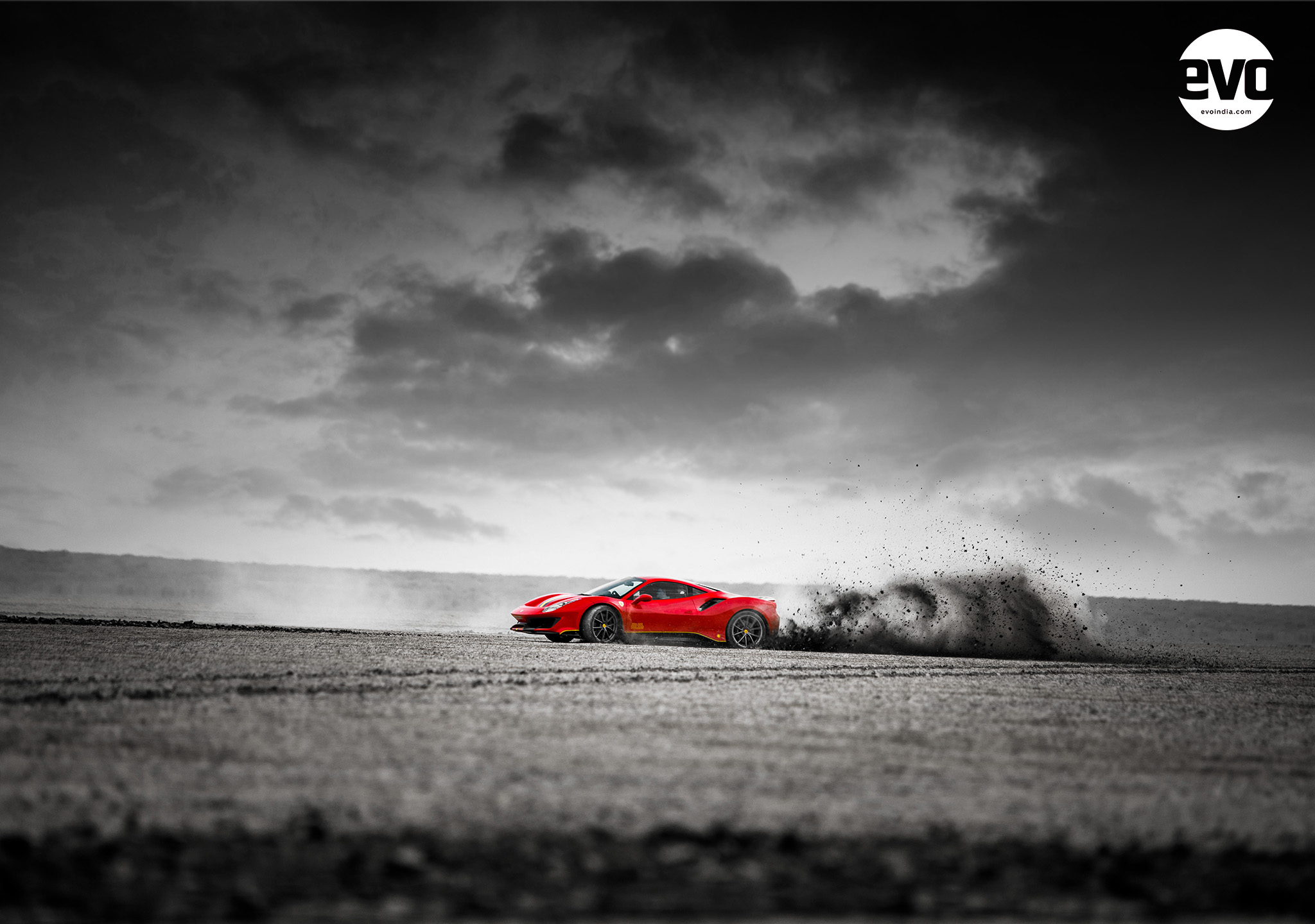 Image Gallery | Ferrari 488 Pista in the Rann of Kutch Image Gallery | Ferrari 488 Pista in the Rann of Kutch