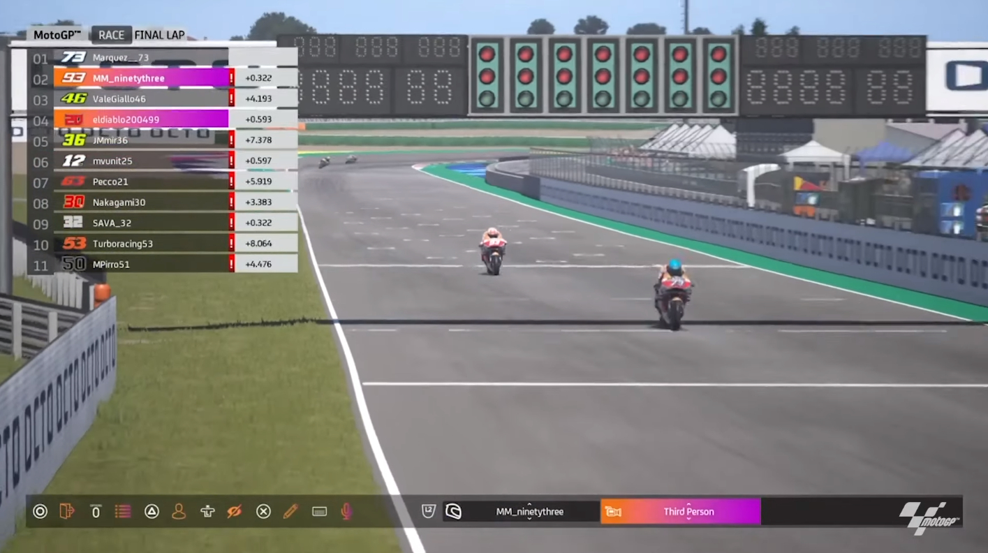 The Marquez Brothers dominate round 4 of the Virtual Moto GP championship The Marquez Brothers dominate round 4 of the Virtual Moto GP championship
