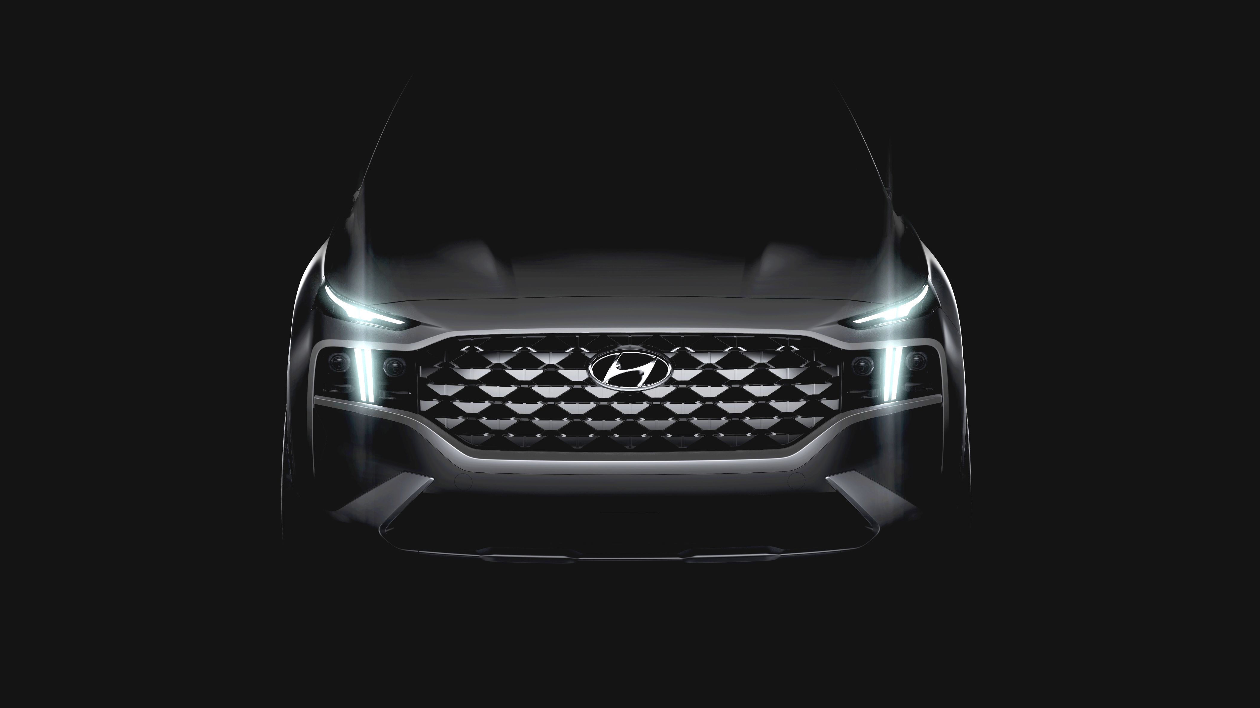 Hyundai teases upcoming facelifted Santa Fe Hyundai teases upcoming facelifted Santa Fe