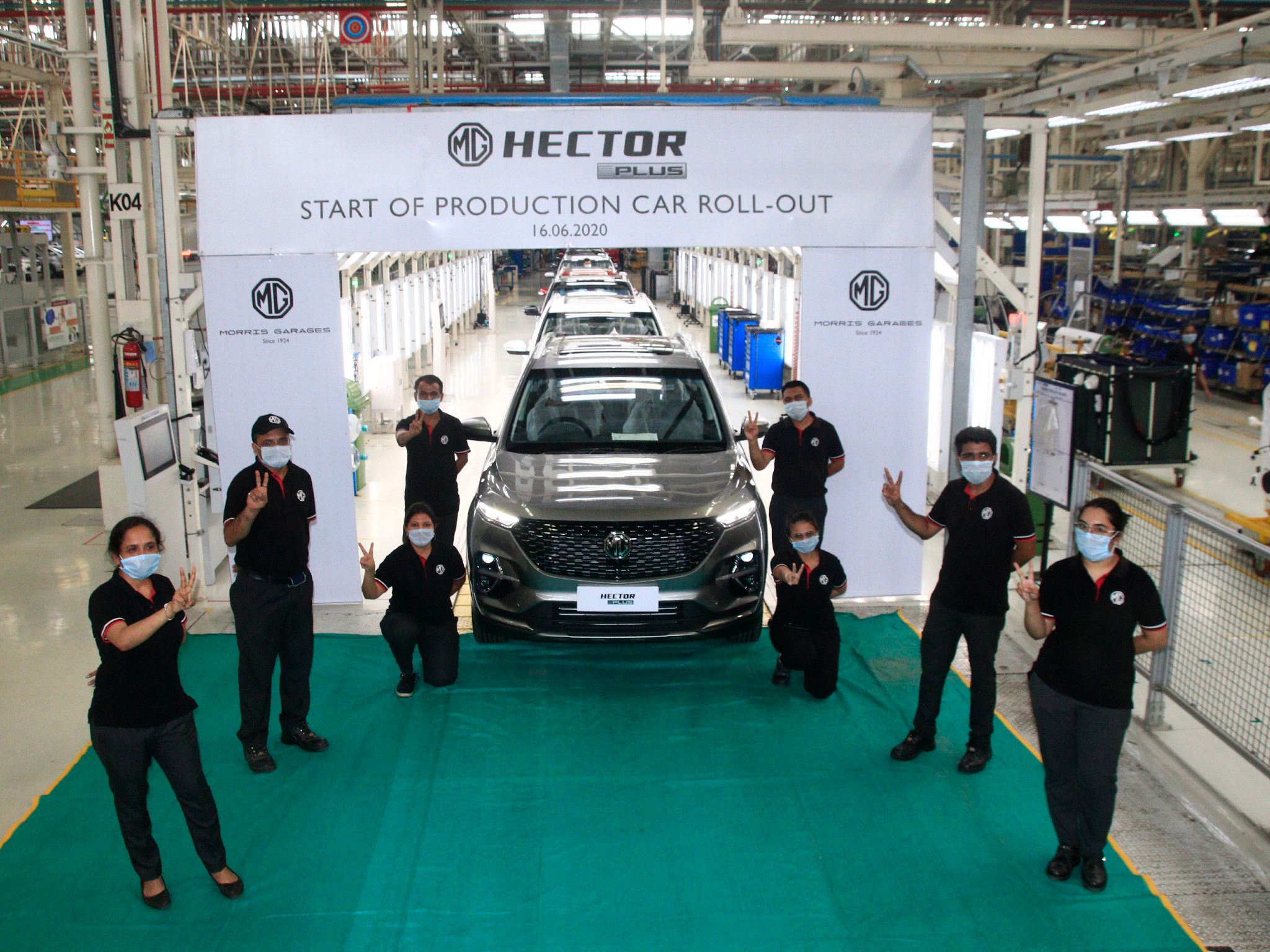 MG Motor commences Hector Plus production at Halol plant MG Motor commences Hector Plus production at Halol plant