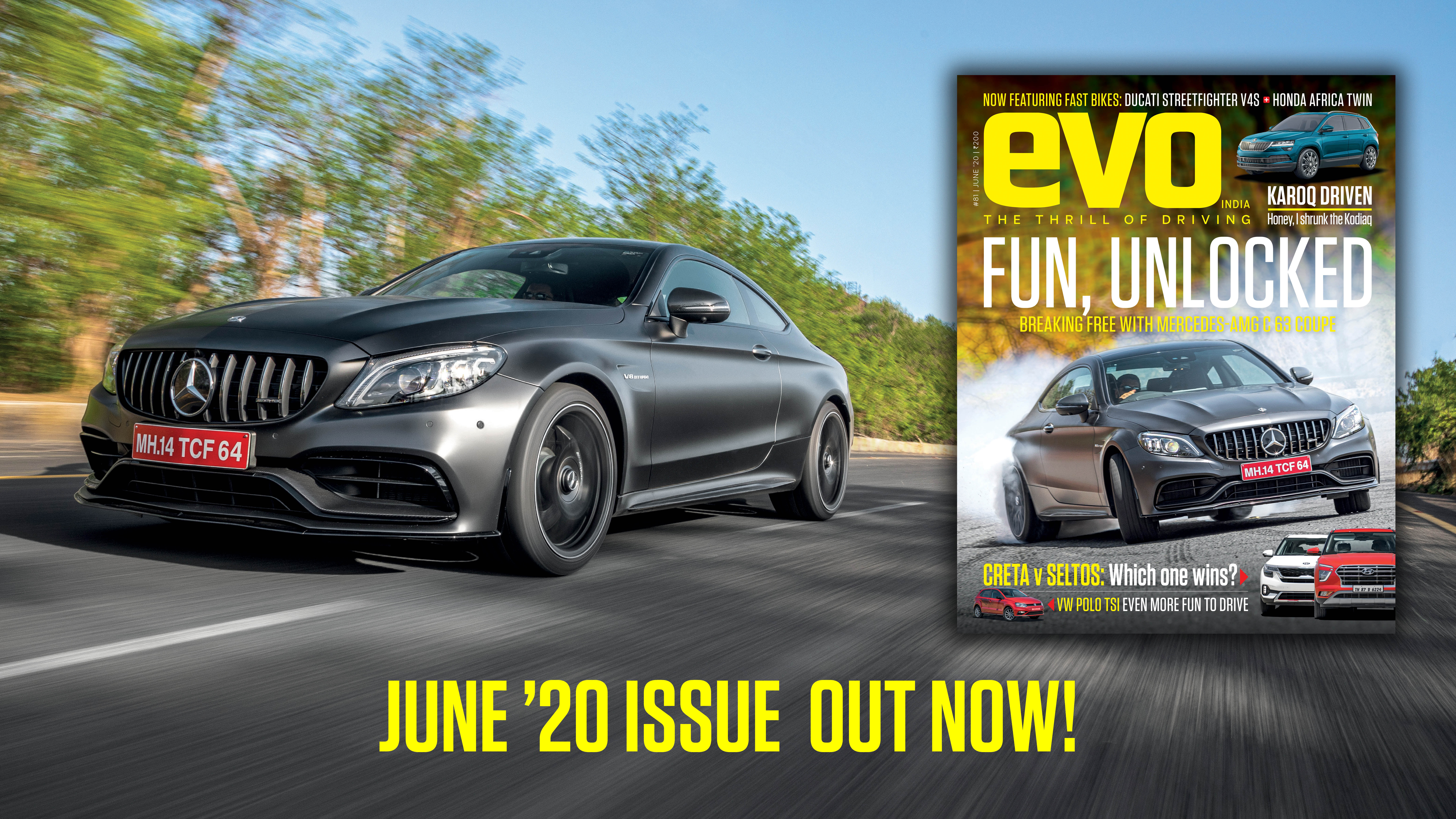 Mercedes-AMG C 63 Coupe headlines the June 2020 issue of evo India magazine! Mercedes-AMG C 63 Coupe headlines the June 2020 issue of evo India magazine!