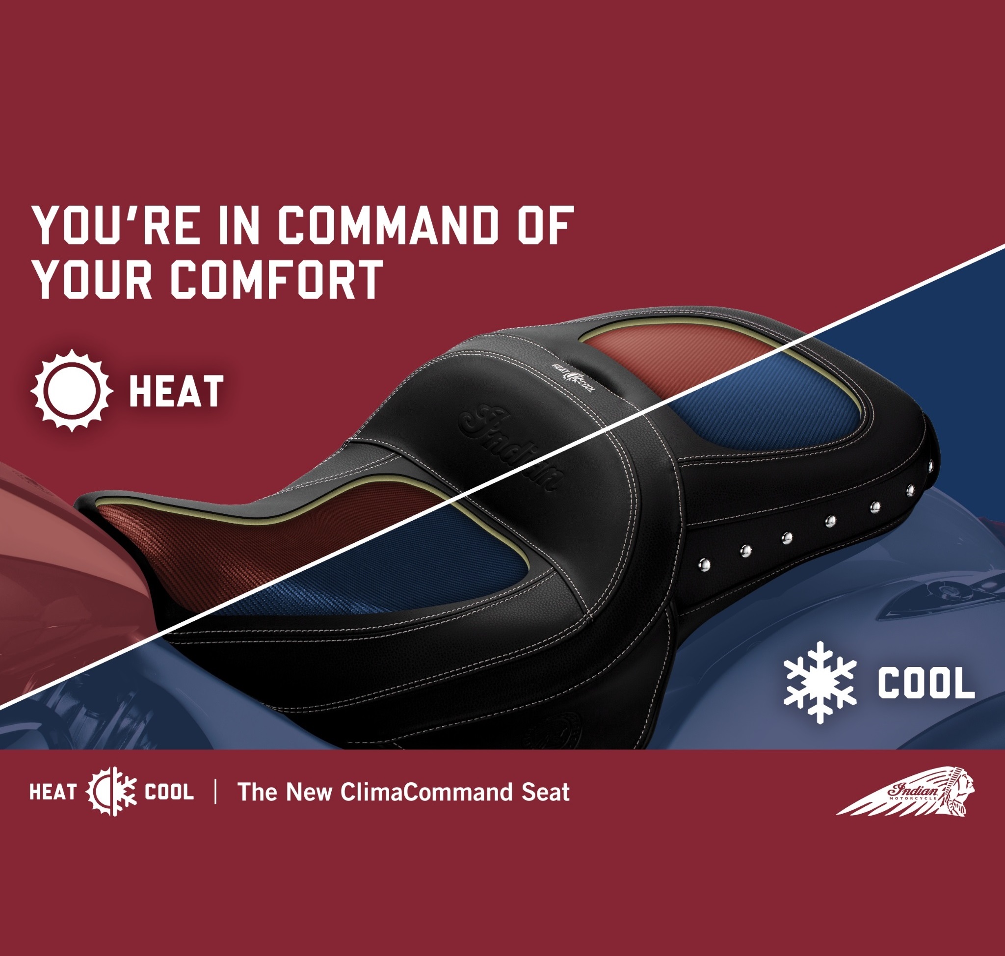 Indian Motorcycle announces heated and cooled motorcycle seats Indian Motorcycle announces heated and cooled motorcycle seats