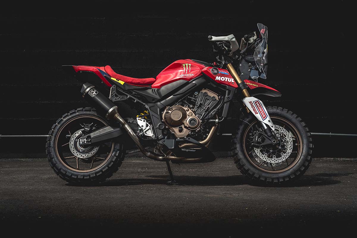 This Honda CB650R rally custom is a hoot!
