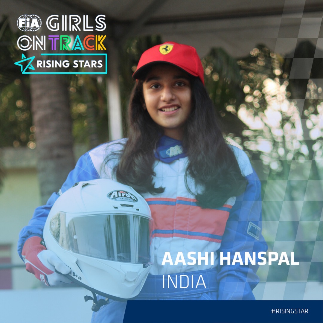 Aashi Hanspal selected for the FIA Girls on Track – Rising Stars project