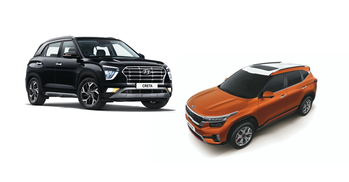 Updated Kia Seltos vs Hyundai Creta | Kia aims for the upper hand with more features Updated Kia Seltos vs Hyundai Creta | Kia aims for the upper hand with more features