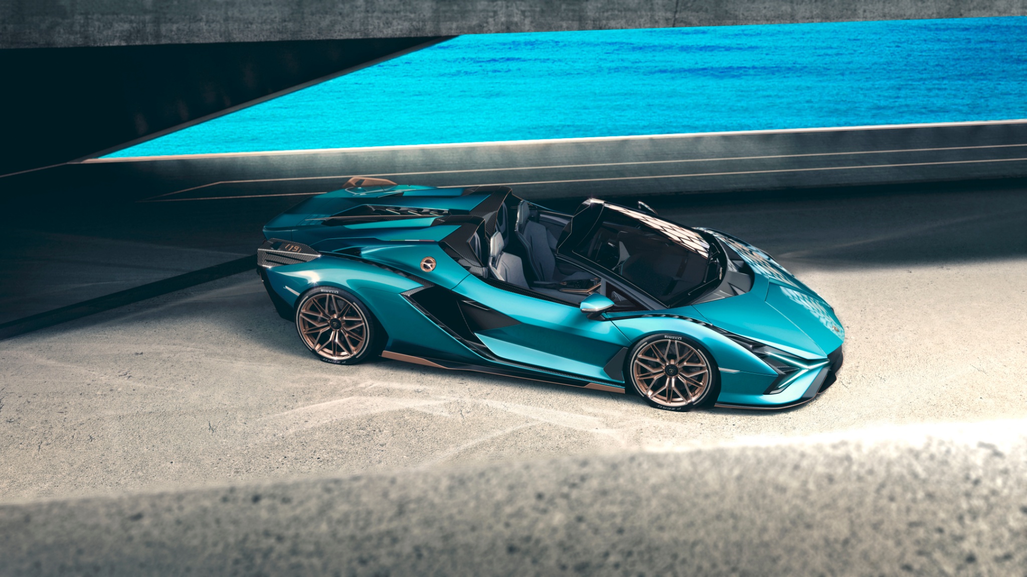 Lamborghini showcases the Sian Roadster Lamborghini showcases the Sian Roadster