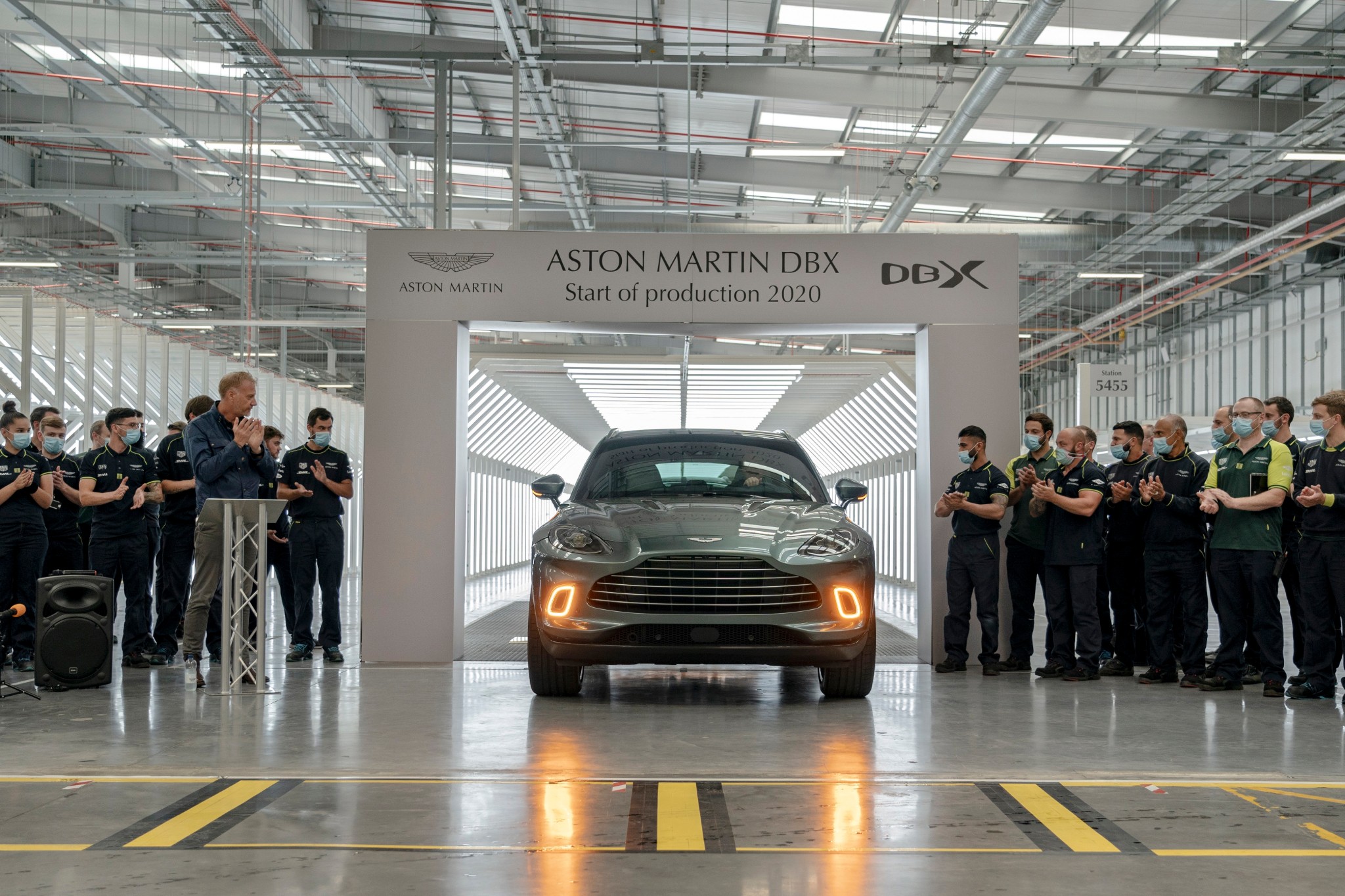 First Aston Martin DBX rolls off the production line First Aston Martin DBX rolls off the production line