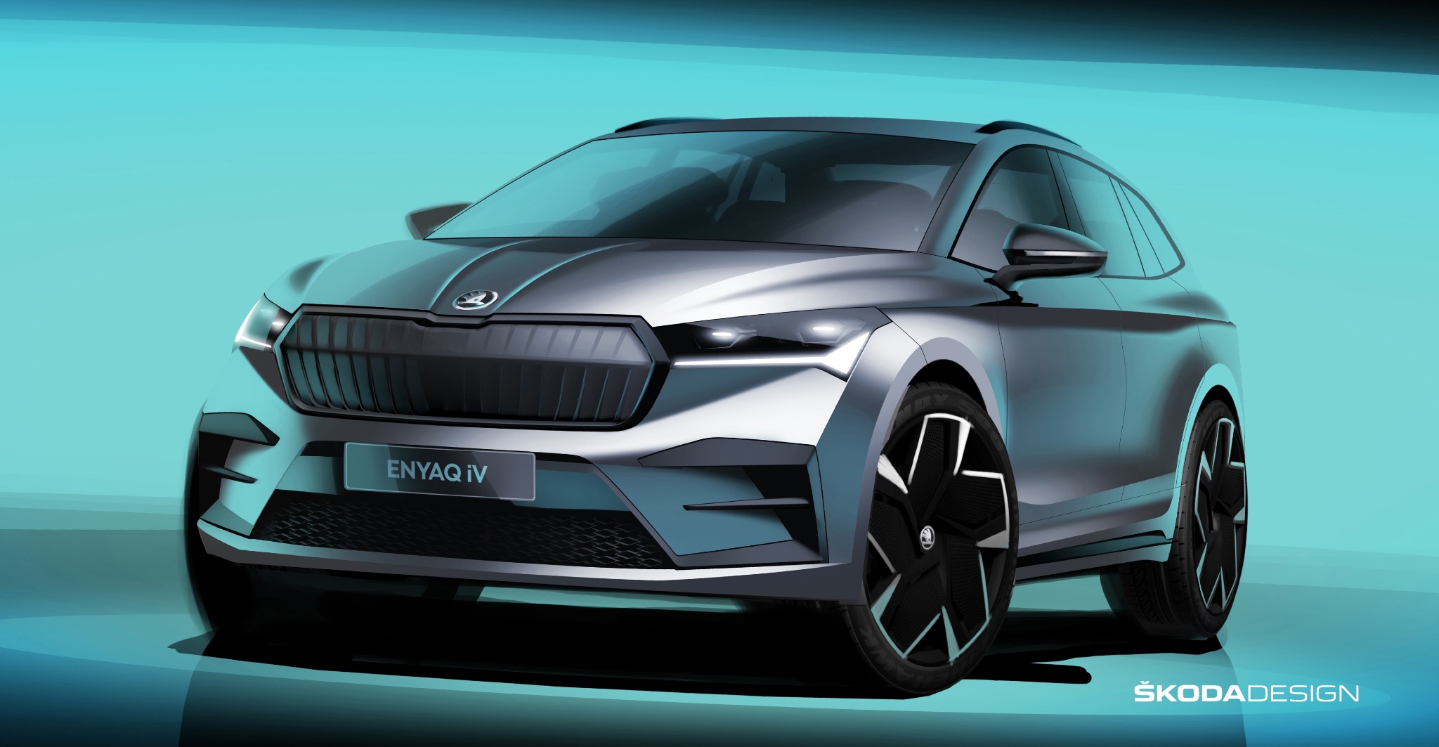 Skoda Enyaq iV design sketches revealed Skoda Enyaq iV design sketches revealed