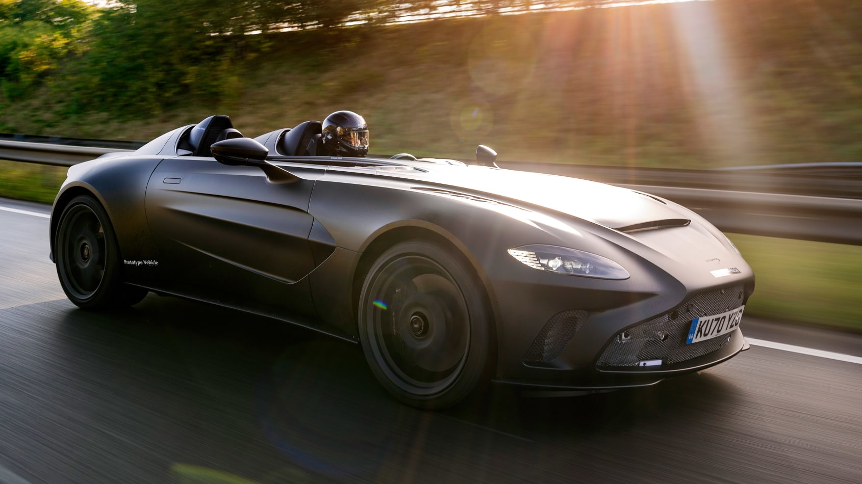 Aston Martin V12 Speedster prototype revealed on public roads Aston Martin V12 Speedster prototype revealed on public roads