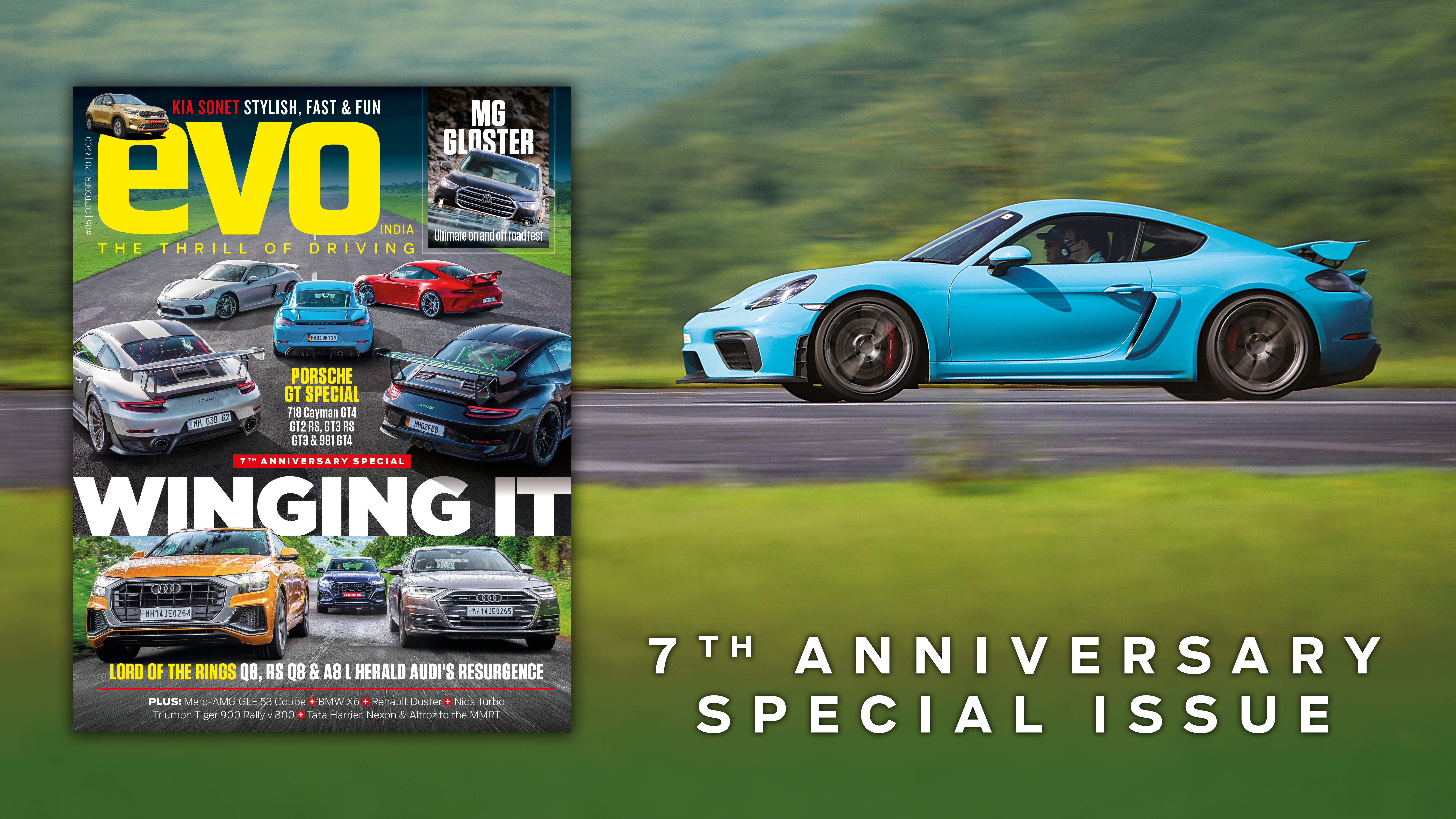 7th Anniversary Special! India exclusive of Porsche’s GT cars and Audi’s finest headline the epic stories 7th Anniversary Special! India exclusive of Porsche’s GT cars and Audi’s finest headline the epic stories