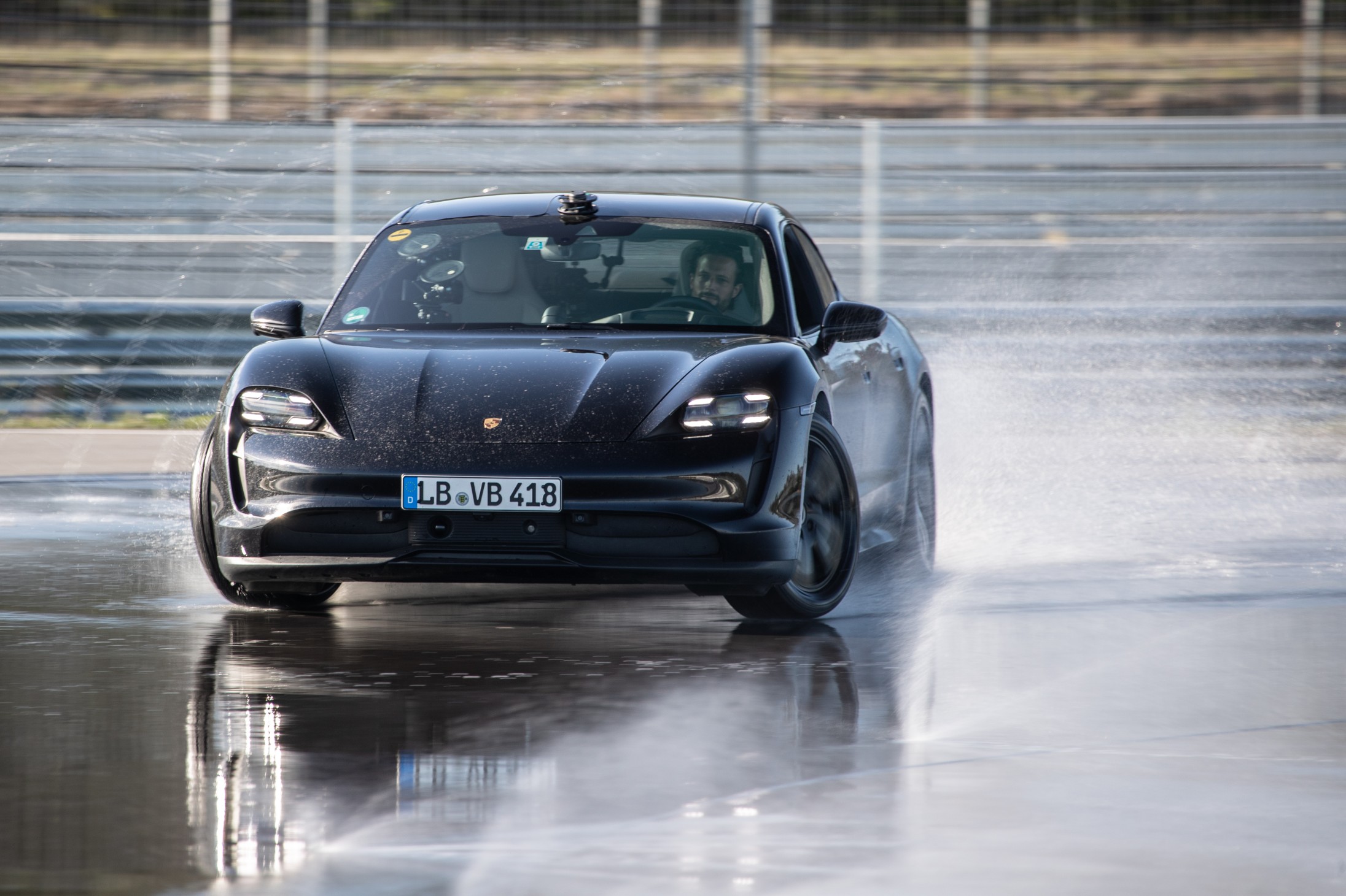 Porsche Taycan slides its way into the Guinness World Records book Porsche Taycan slides its way into the Guinness World Records book
