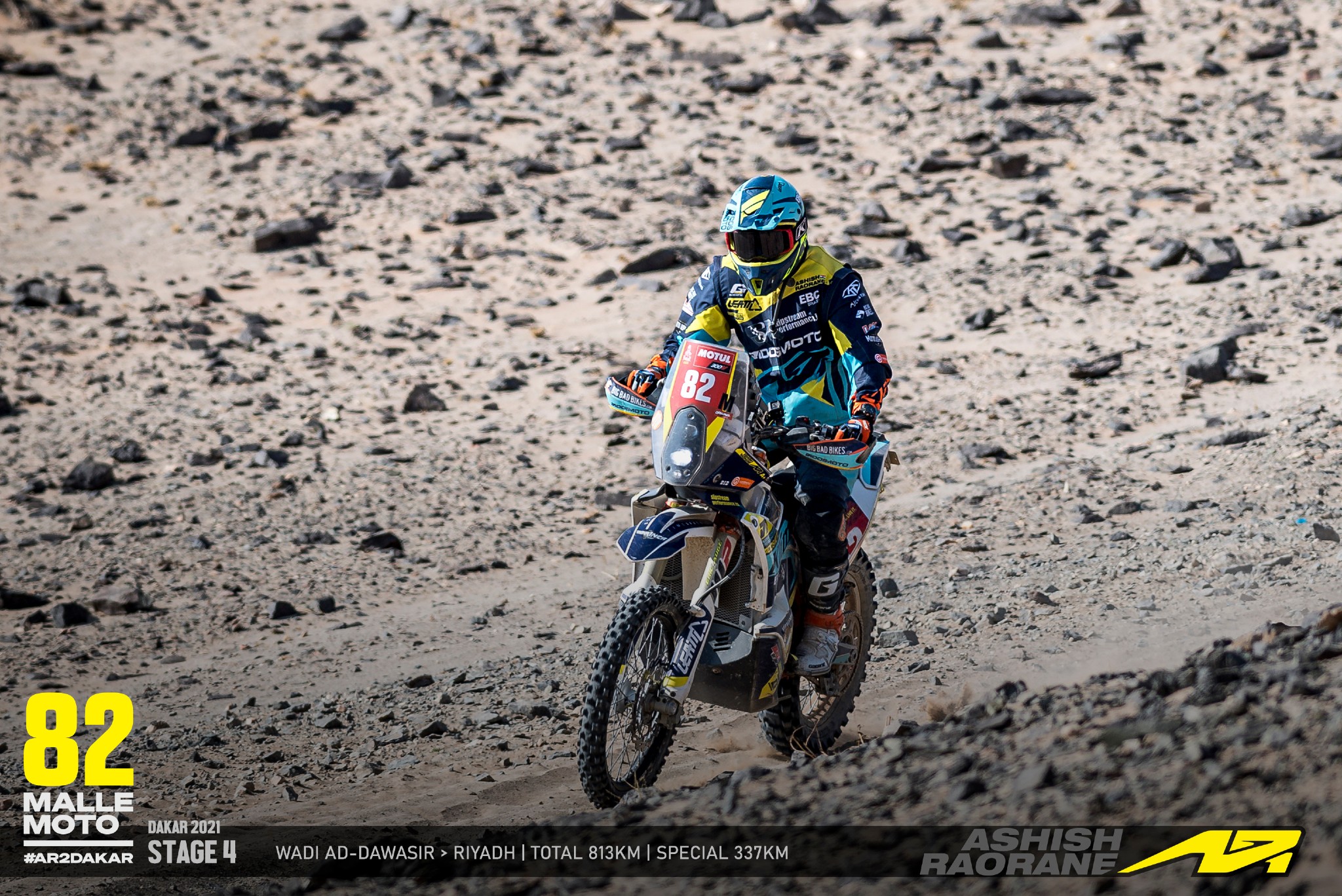 Dakar 2021 Stage 4 | Ashish continues upward trend, while a crash impacts Hariths progress Dakar 2021 Stage 4 | Ashish continues upward trend, while a crash impacts Hariths progress