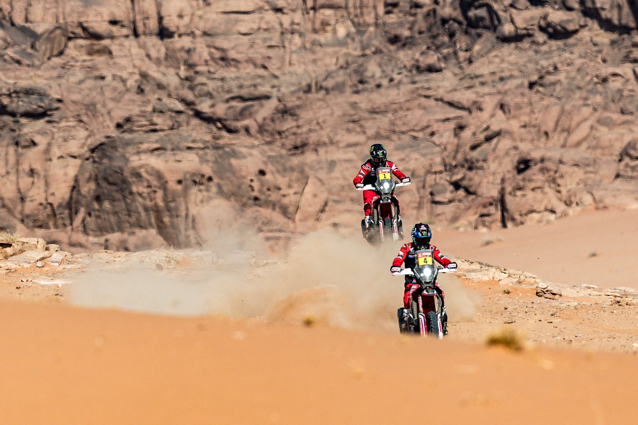 Dakar 2021 Stage 10 | The Monster Energy Honda trio dominates for the second time in a row Dakar 2021 Stage 10 | The Monster Energy Honda trio dominates for the second time in a row