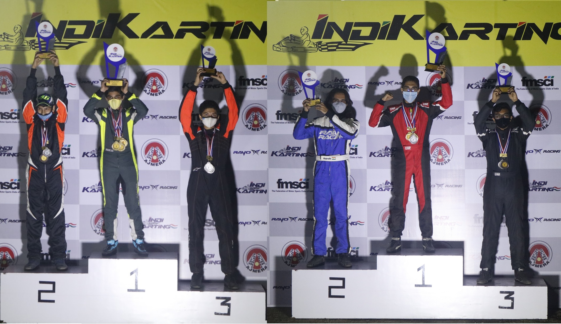 Raaj Bakhru, Raiden Samervel win their classes at the Ajmera IndiKarting Clash of Pros Raaj Bakhru, Raiden Samervel win their classes at the Ajmera IndiKarting Clash of Pros