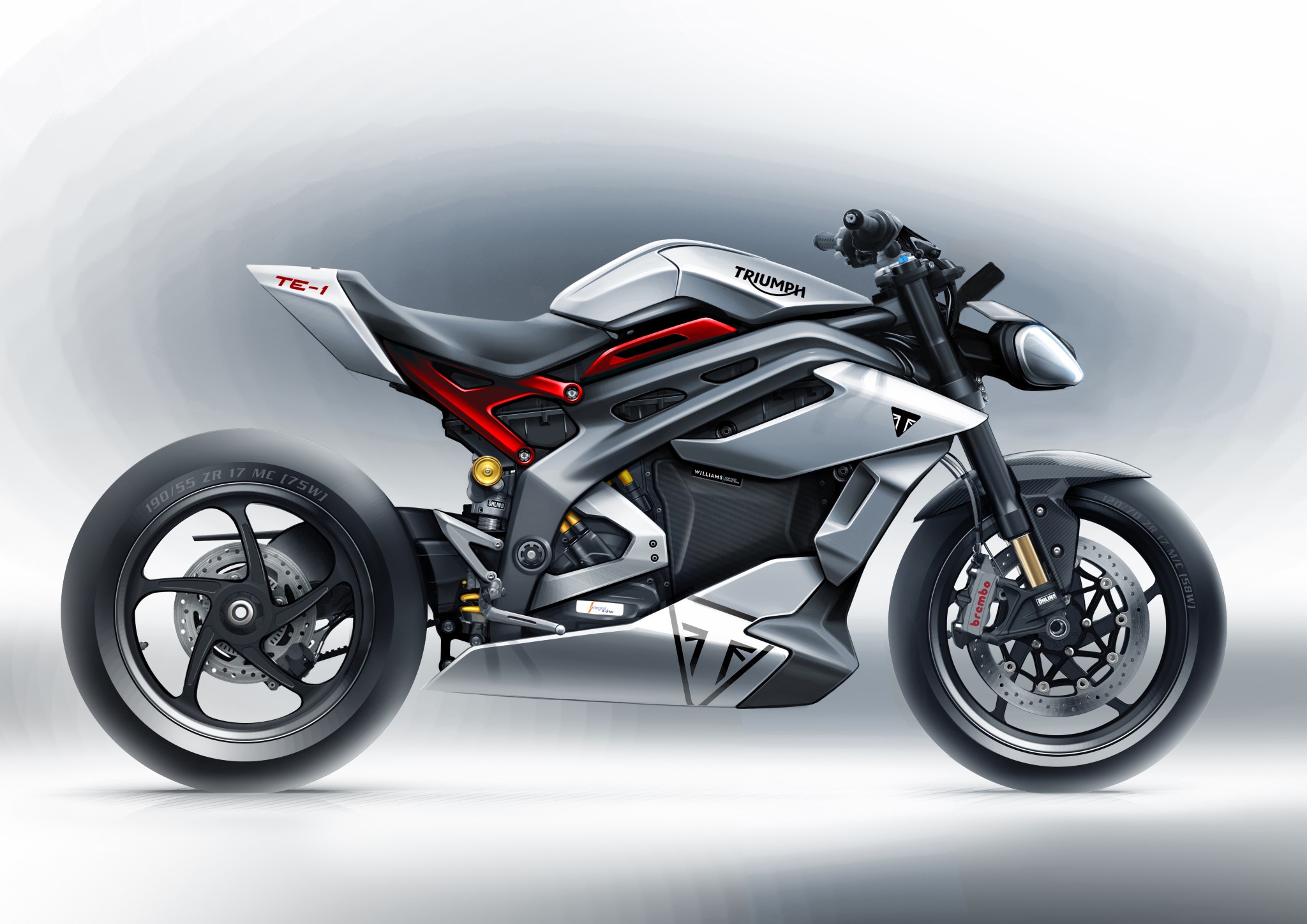Triumph showcases sketches of the TE-1 prototype Triumph showcases sketches of the TE-1 prototype
