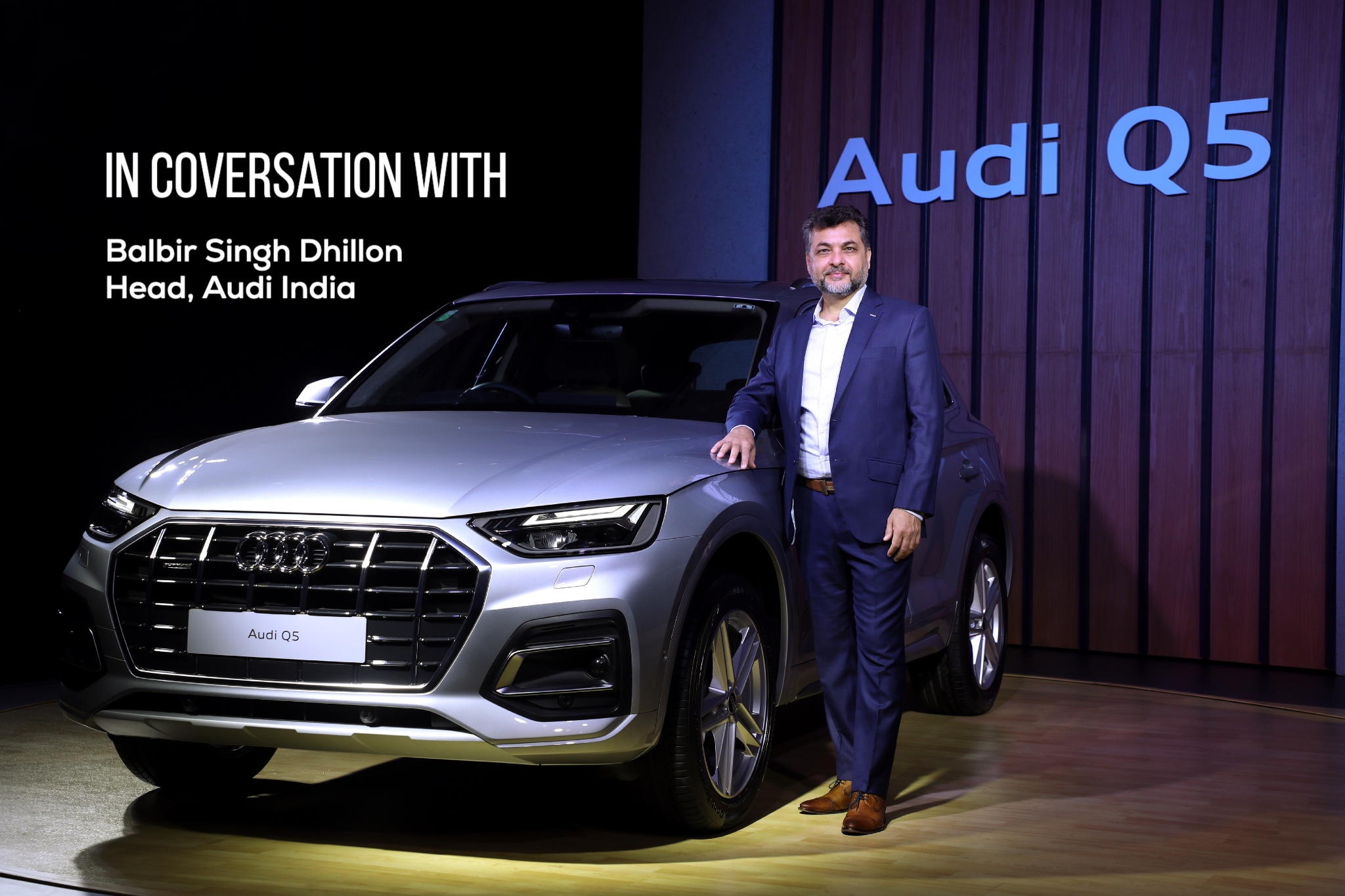 “The most important car for us in our portfolio is the Q5,” says Balbir Singh Dhillon at the sidelines launch of the 2021 Audi Q5 “The most important car for us in our portfolio is the Q5,” says Balbir Singh Dhillon at the sidelines launch of the 2021 Audi Q5