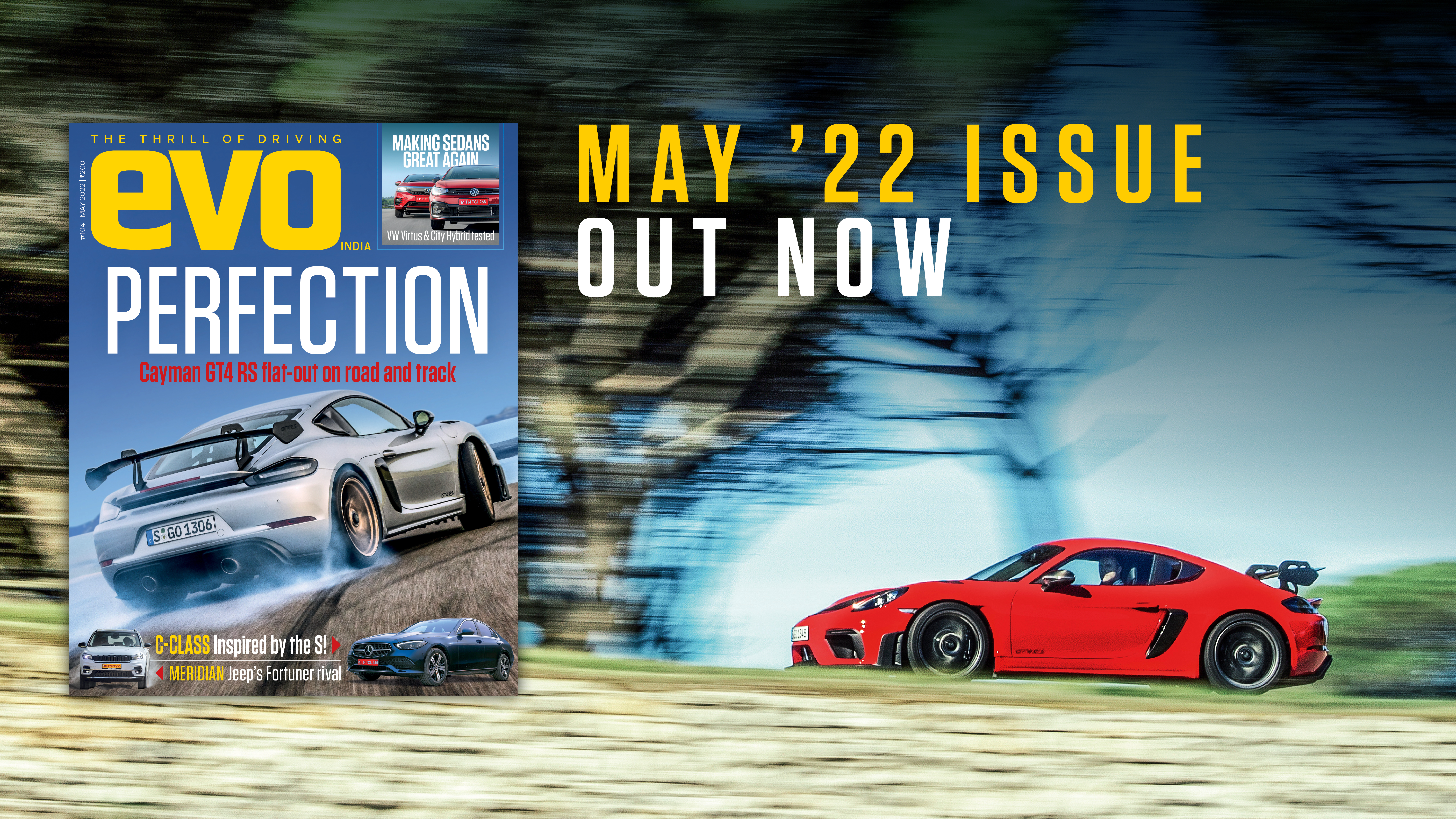 Porsche Cayman GT4 RS tested on road and track headlines May 2022 issue of evo India! Porsche Cayman GT4 RS tested on road and track headlines May 2022 issue of evo India!
