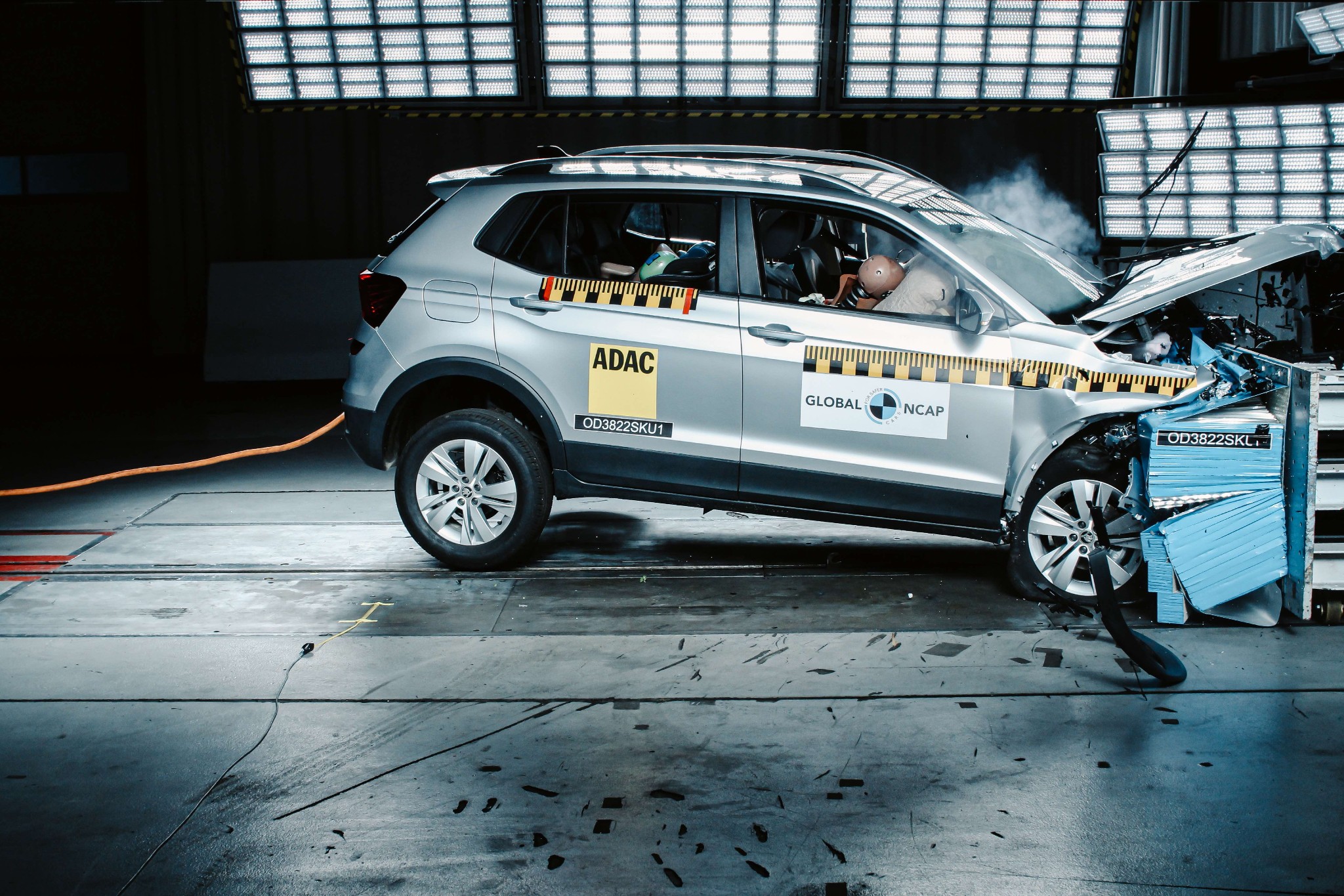 Skoda Kushaq and Volkswagen Taigun: Score five stars in the Global NCAP crash safety test Skoda Kushaq and Volkswagen Taigun: Score five stars in the Global NCAP crash safety test
