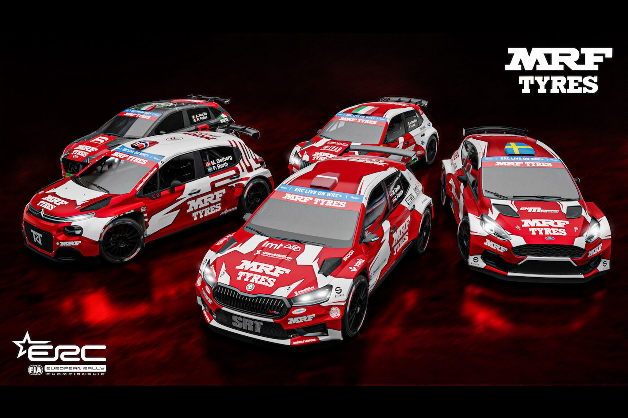 MRF Racing announces six-car assault on 2023 European Rally Championship MRF Racing announces six-car assault on 2023 European Rally Championship