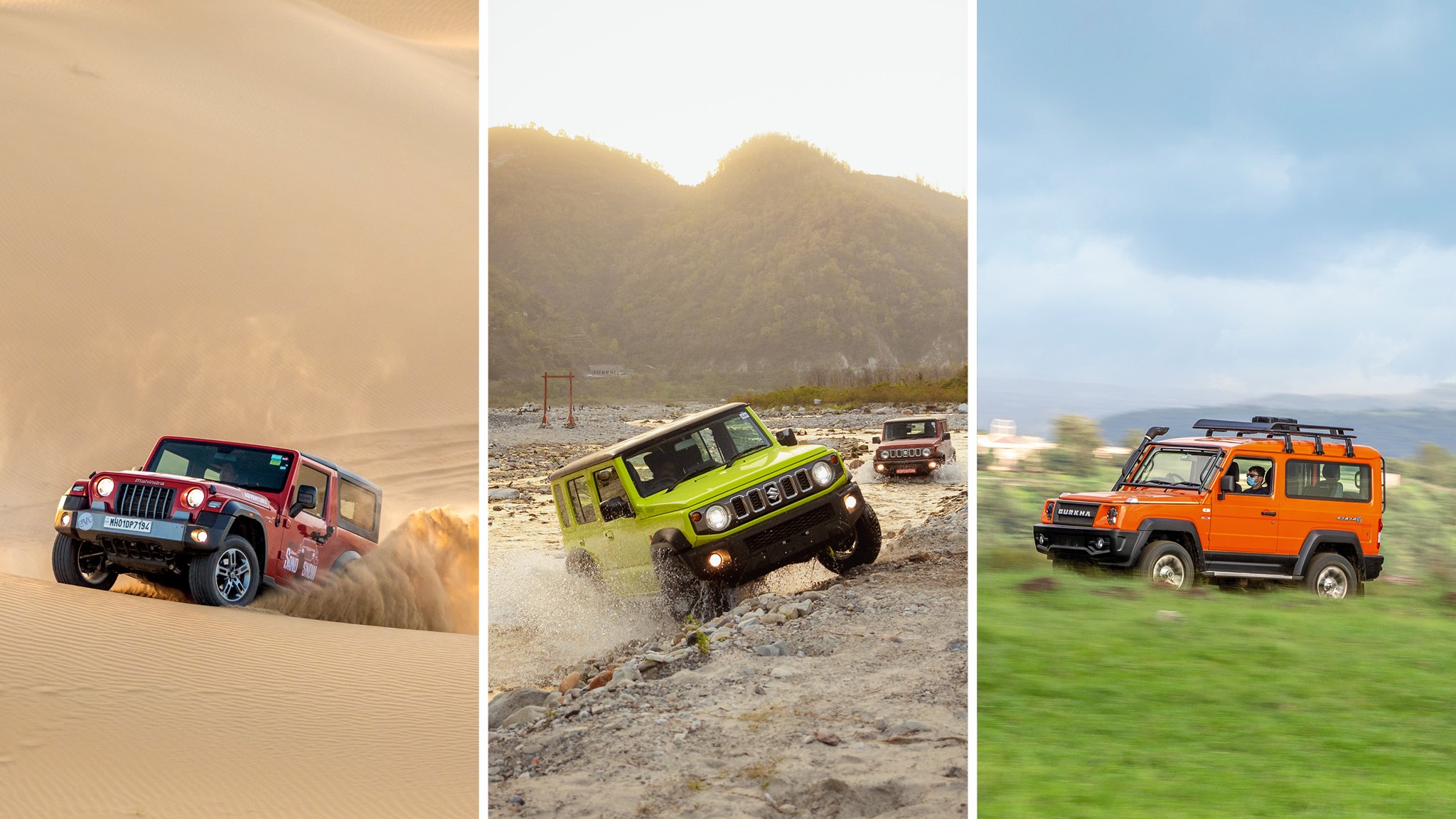 2023 Maruti Suzuki Jimny 5-door vs Mahindra Thar vs Force Gurkha: Spec and price comparison 2023 Maruti Suzuki Jimny 5-door vs Mahindra Thar vs Force Gurkha: Spec and price comparison