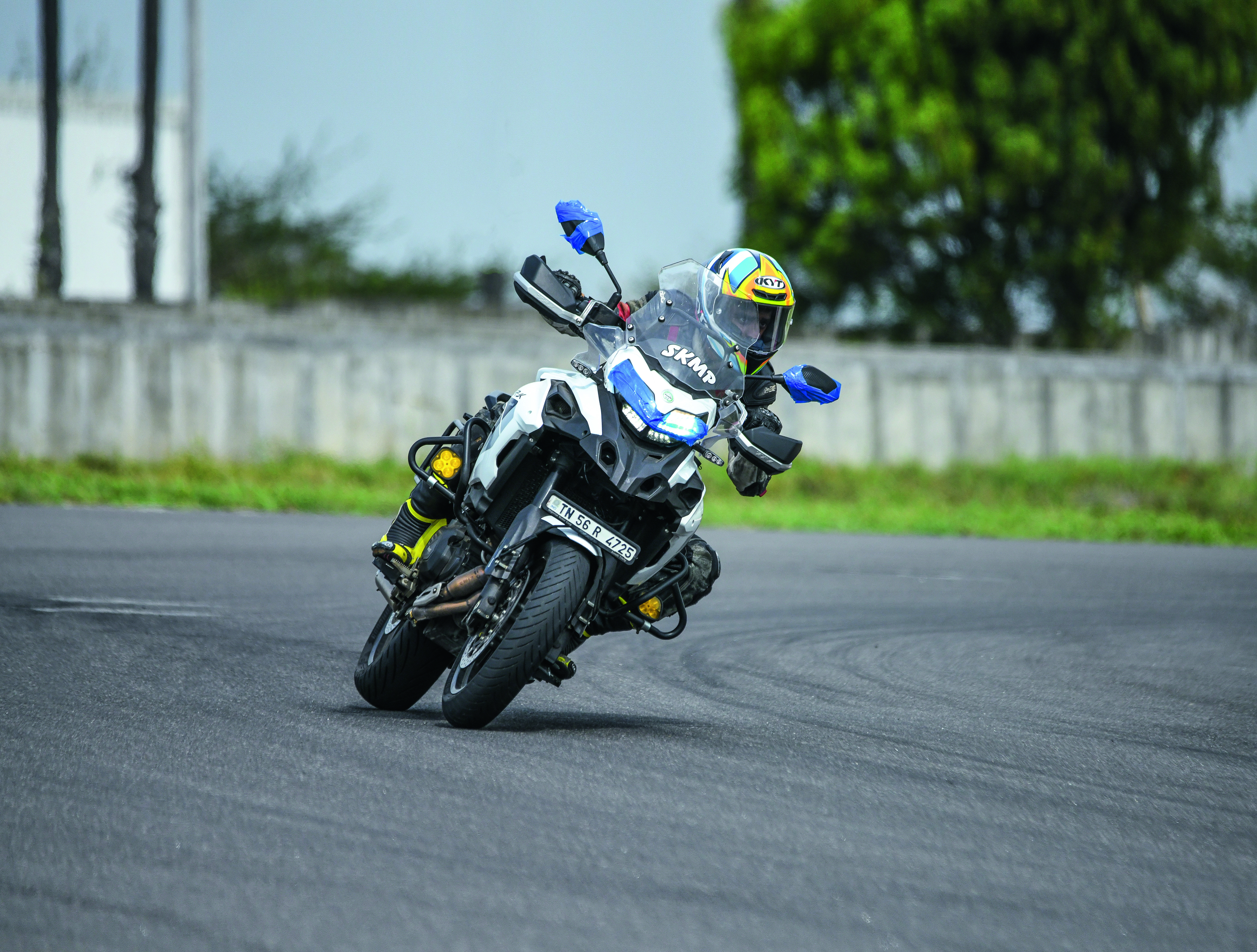 TVS Eurogrip RoadHound tyre track test review TVS Eurogrip RoadHound tyre track test review