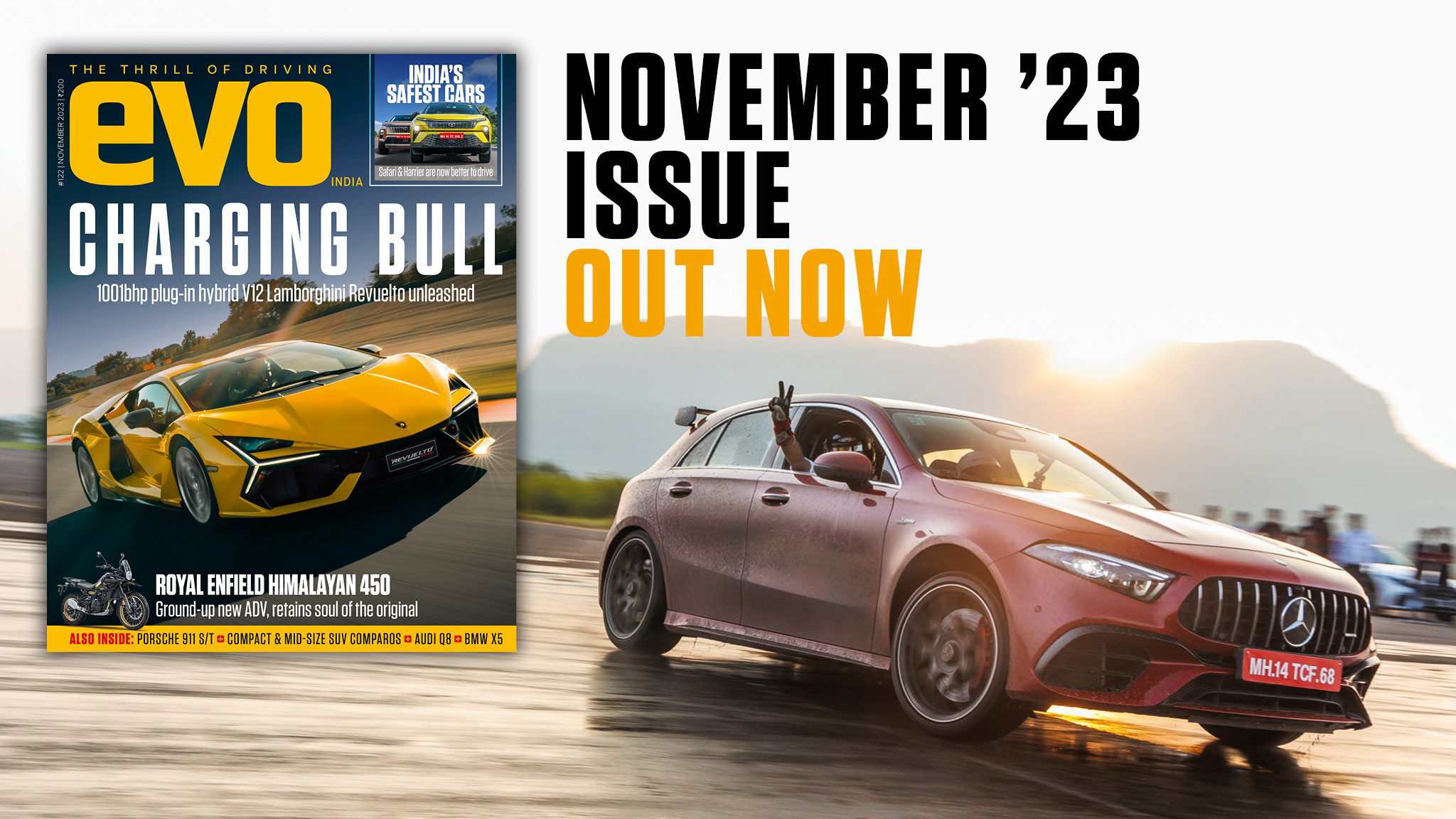 Plug in hybrid Lamborghini Revuelto headlines the November 2023 issue of evo India Plug in hybrid Lamborghini Revuelto headlines the November 2023 issue of evo India