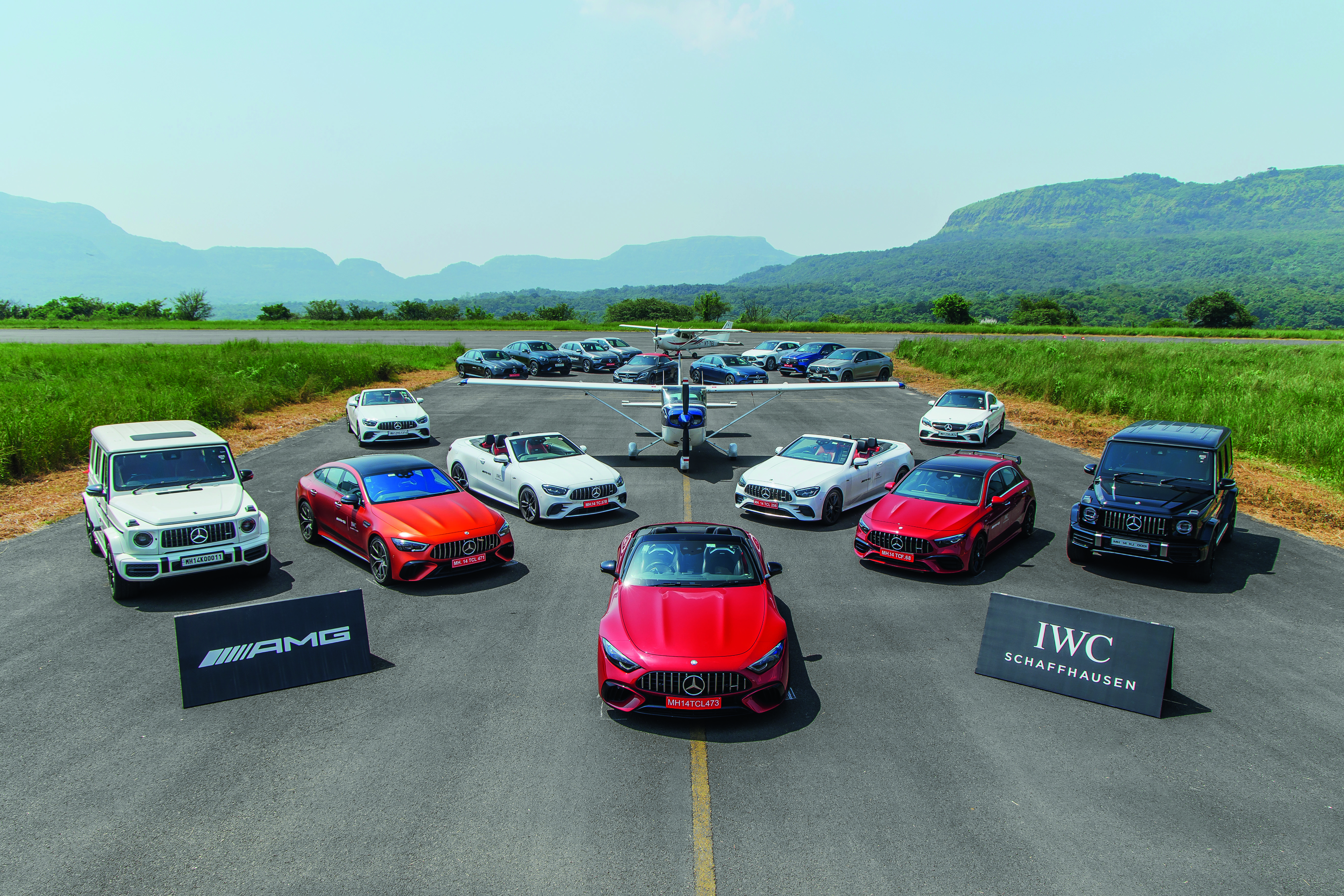 AMG Force | AMG Emotion Tour | 60 fast AMGs on the Aamby Valley airstrip AMG Force | AMG Emotion Tour | 60 fast AMGs on the Aamby Valley airstrip