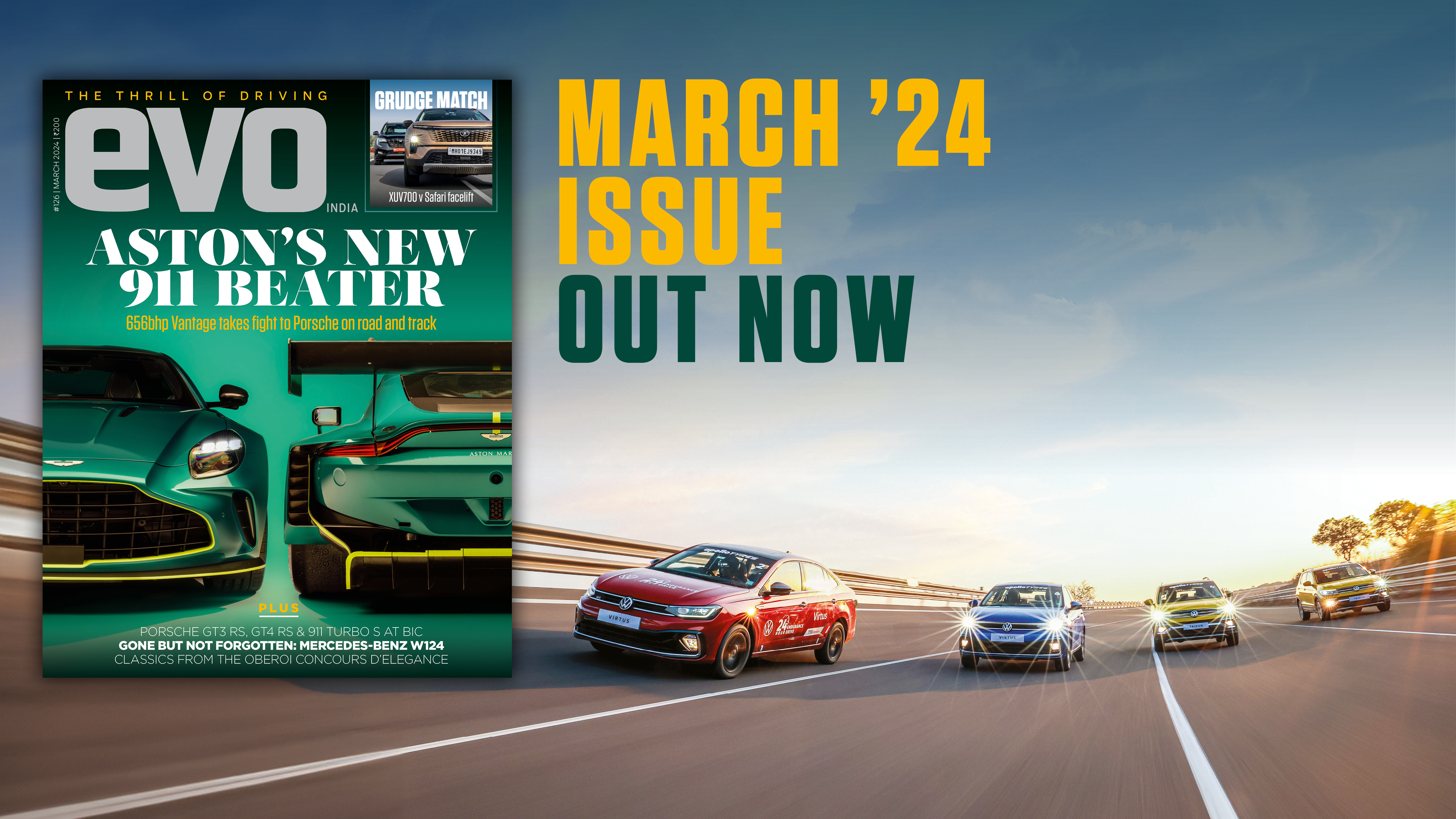 The new Aston Martin Vantage and its GT3 counterpart headline the March 2024 issue of evo India The new Aston Martin Vantage and its GT3 counterpart headline the March 2024 issue of evo India