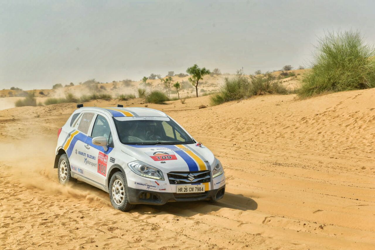 Suresh Rana and CS Santosh in lead after day one of the Desert Storm 2018 Suresh Rana and CS Santosh in lead after day one of the Desert Storm 2018