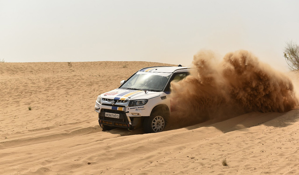 Maruti Suzuki Desert Storm Day 3: CS Santosh and Suresh Rana (PVS Murthy) crash out Maruti Suzuki Desert Storm Day 3: CS Santosh and Suresh Rana (PVS Murthy) crash out