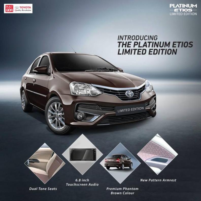 Limited edition Toyota Platinum Etios launched Limited edition Toyota Platinum Etios launched