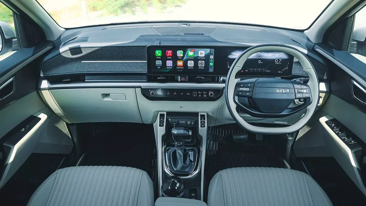 Theres the Syros steering-wheel, a revised dash layout with the twin 12.3-inch screens. -Shot by Avdhoot A Kolhe for Evo India Theres the Syros steering-wheel, a revised dash layout with the twin 12.3-inch screens. -Shot by Avdhoot A Kolhe for Evo India