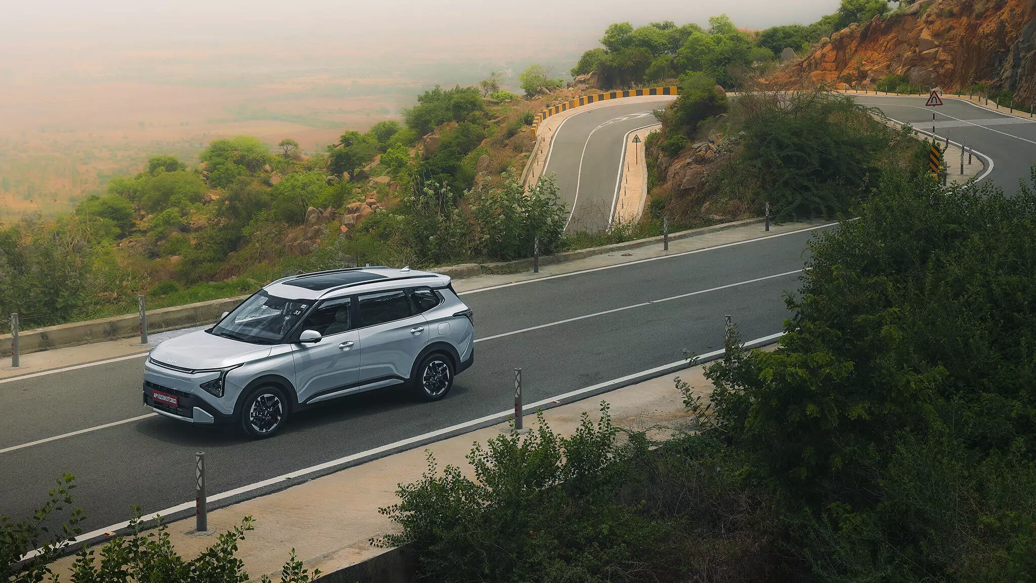 Kia has armed the Clavis with a front and rear radar-based ADAS setup. -Shot by Avdhoot A Kolhe for Evo India Kia has armed the Clavis with a front and rear radar-based ADAS setup. -Shot by Avdhoot A Kolhe for Evo India