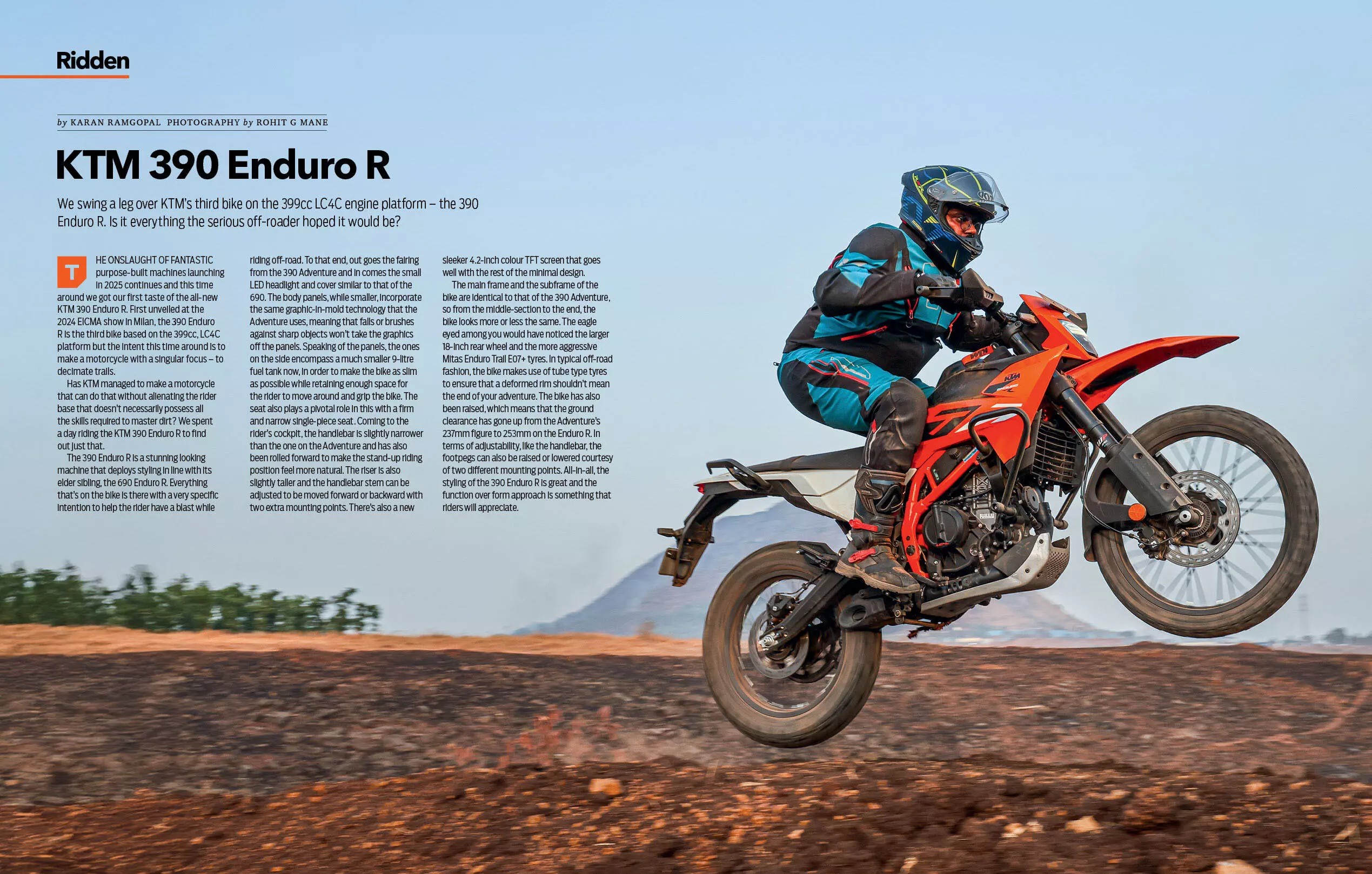 KTM has hit the nail right on its head with 390 Enduro R KTM has hit the nail right on its head with 390 Enduro R