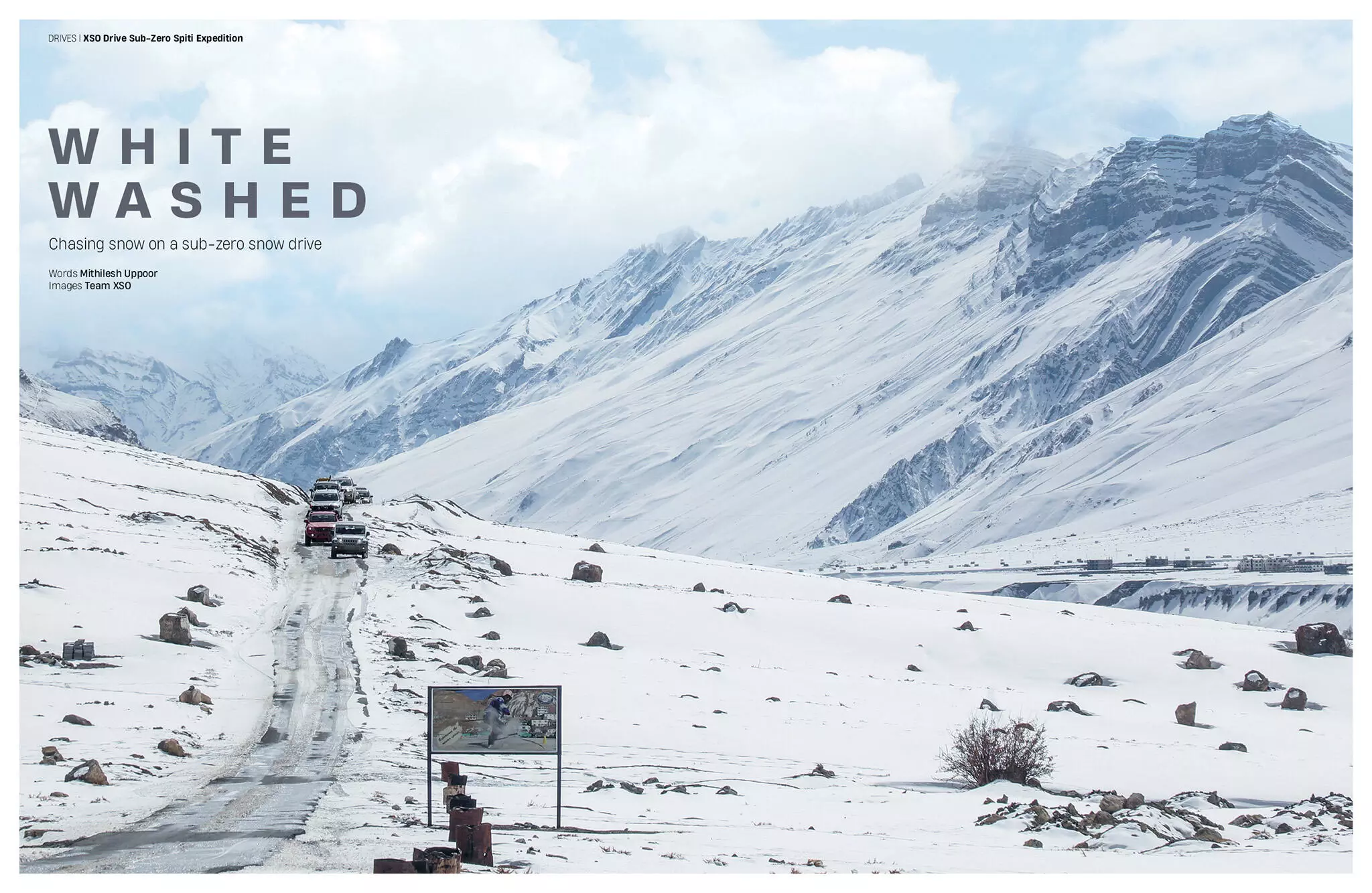 Follow us on this snowy trail, where the Mahindra 4x4s feel right at home Follow us on this snowy trail, where the Mahindra 4x4s feel right at home